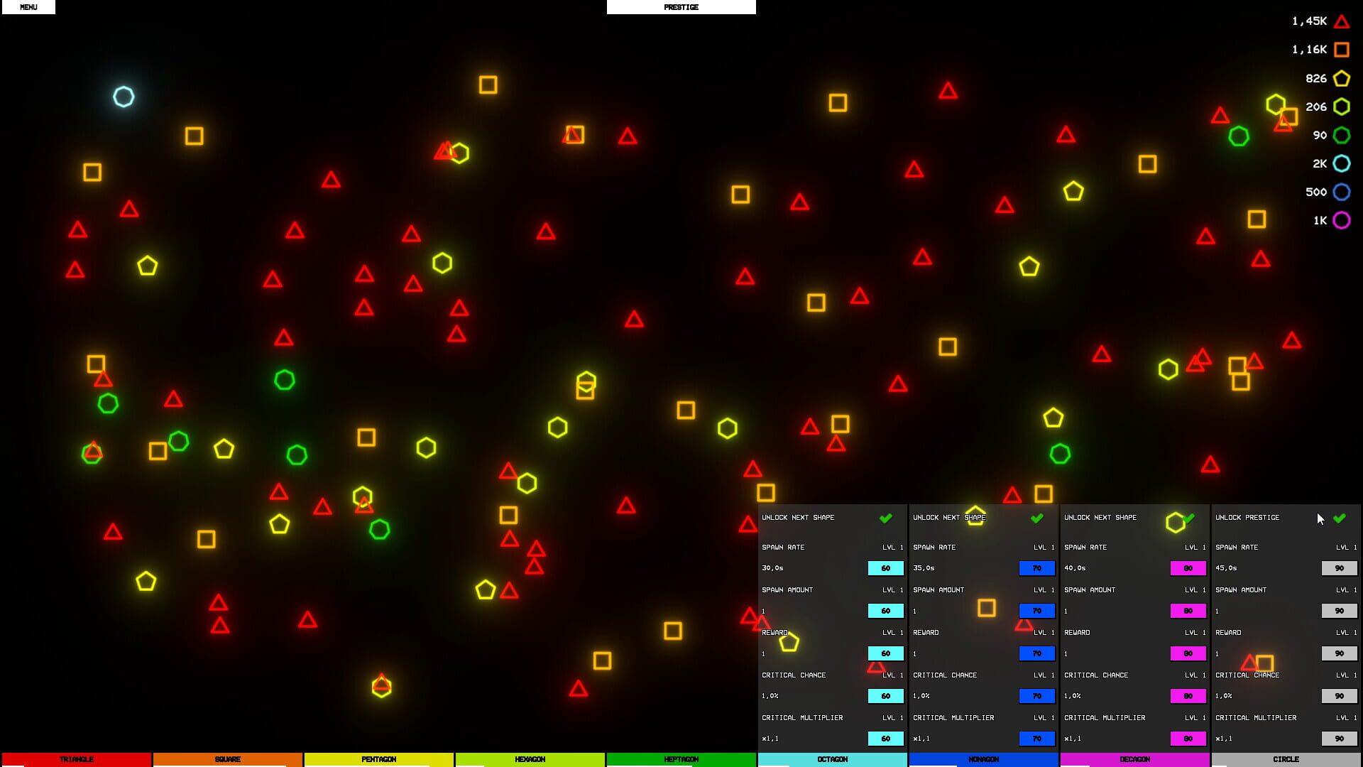 Idle Shapes - Screenshot