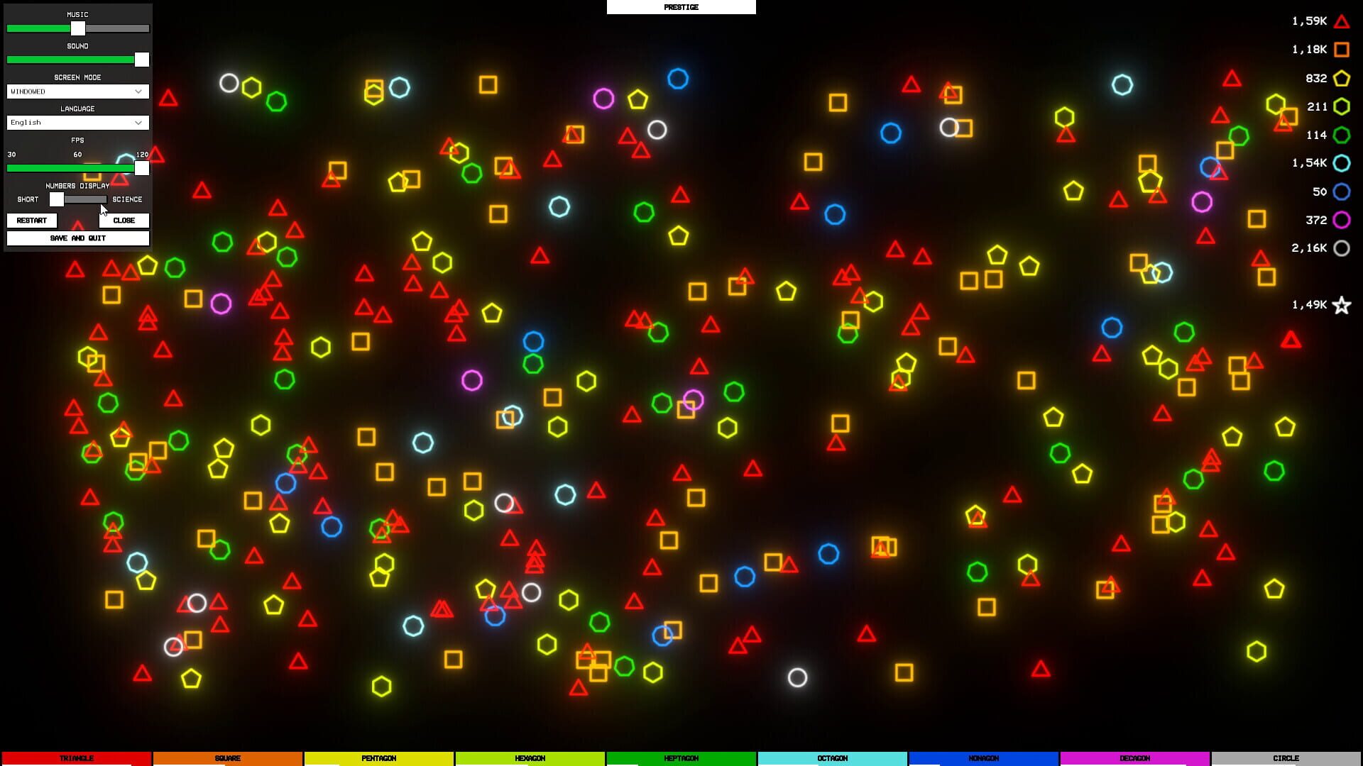 Idle Shapes - Screenshot