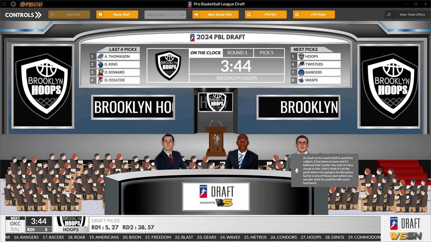 Draft Day Sports: Pro Basketball 2023 screenshot