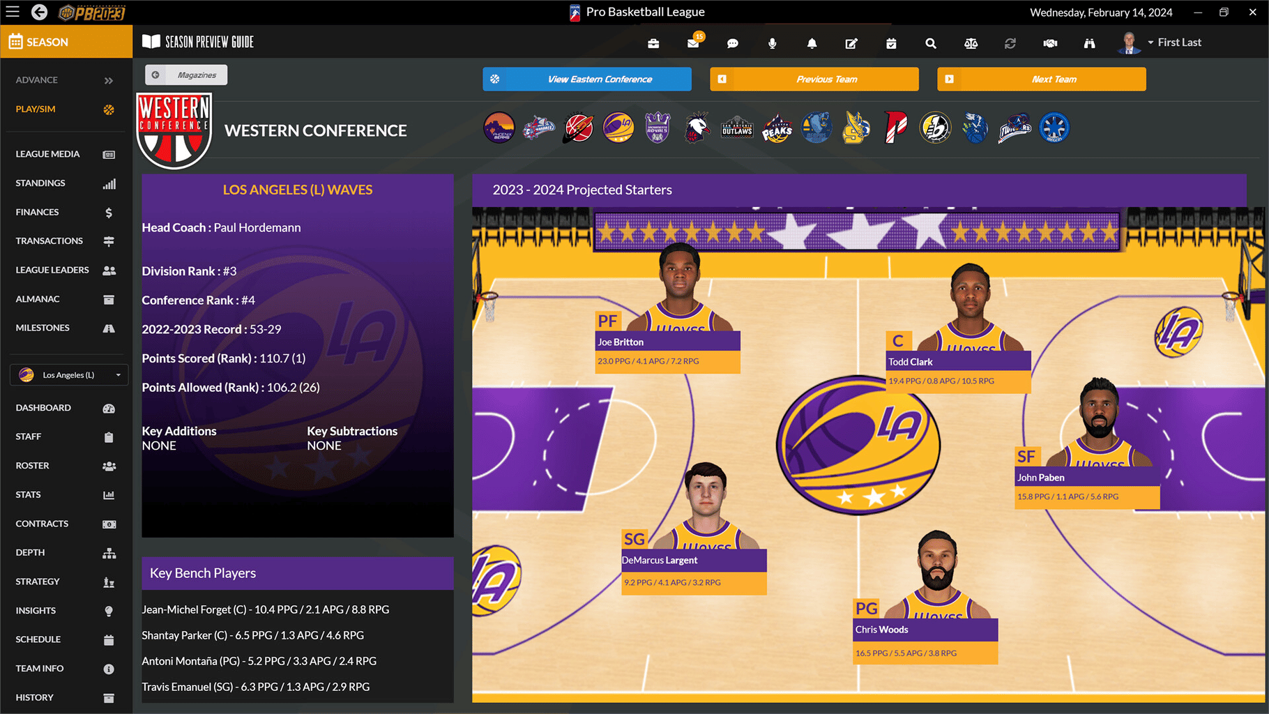 Draft Day Sports: Pro Basketball 2023 screenshot