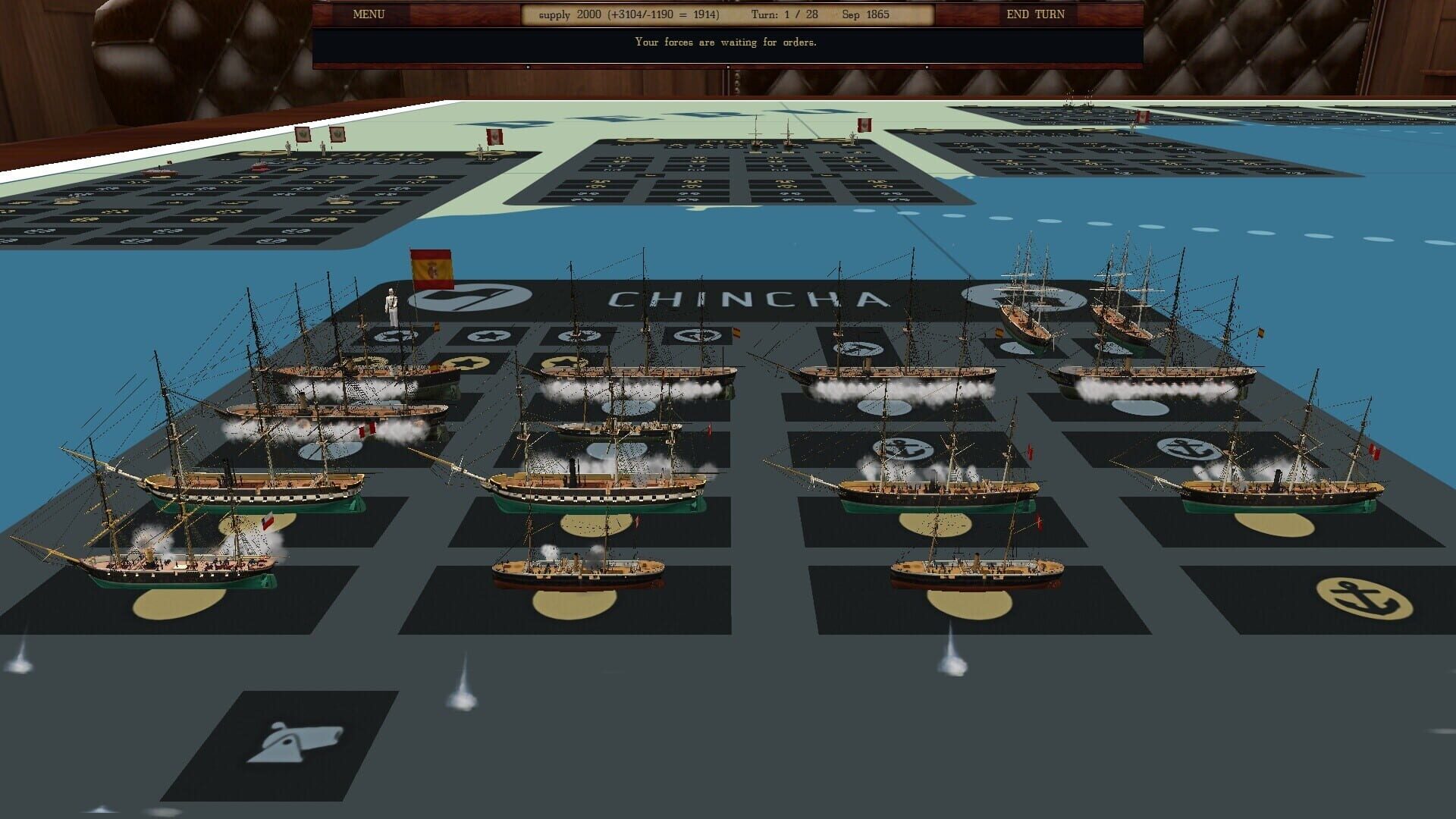 Clad in Iron Chincha Islands 1866 - Screenshot