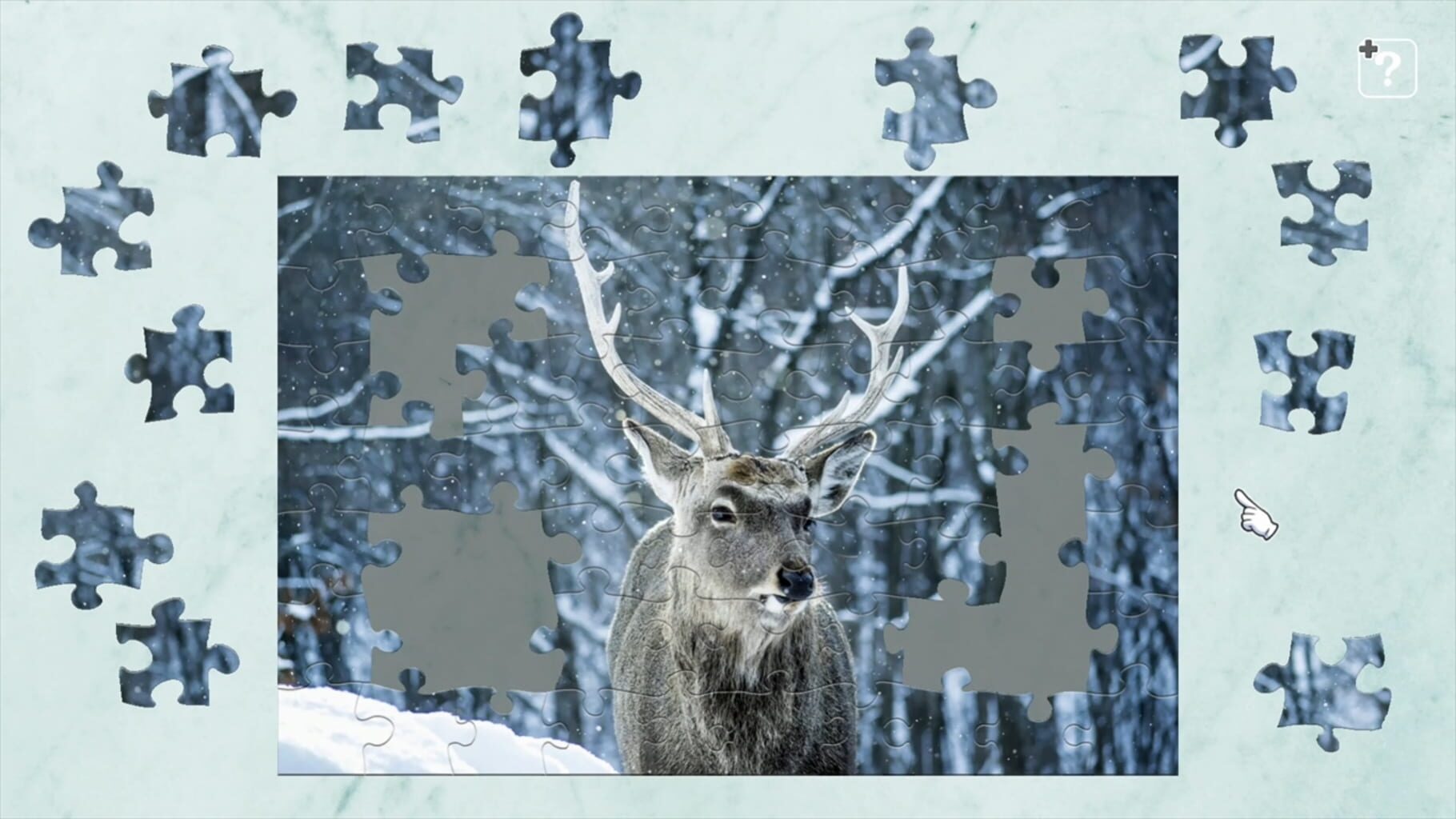 Jigsaw Masterpieces: Animals in Snow screenshot