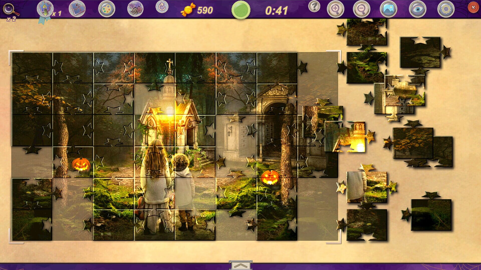 Sweet Holiday Jigsaws: Trick or Treat - Screenshot