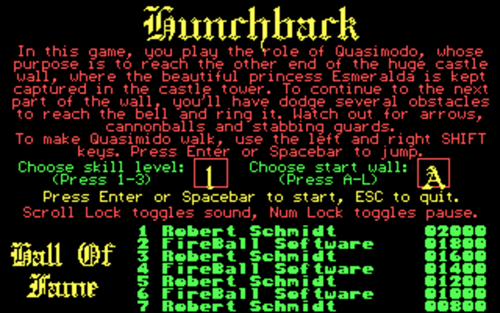 Hunchback screenshot