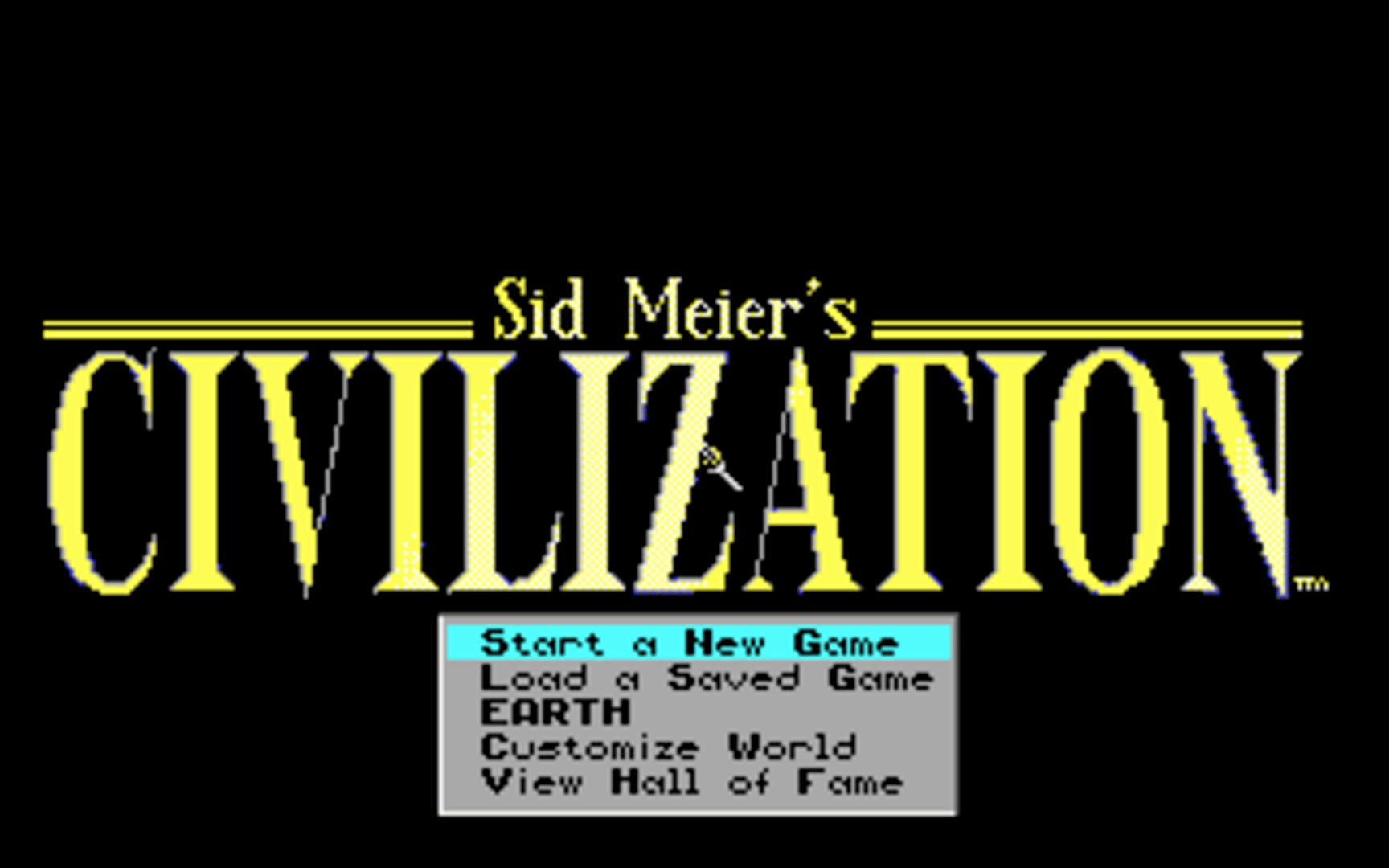 Sid Meier's Civilization screenshot