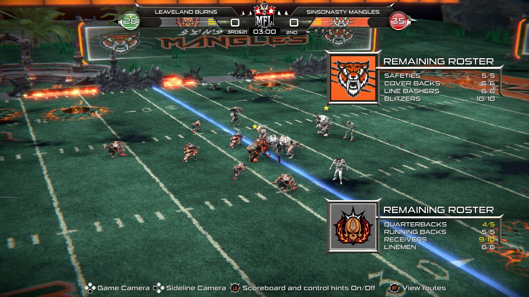 Mutant Football League: Sinsonasty Mangles screenshot