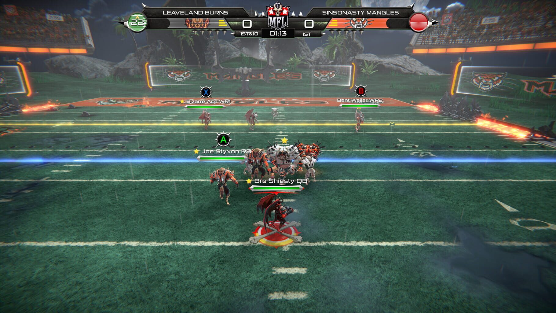 Mutant Football League: Sinsonasty Mangles screenshot