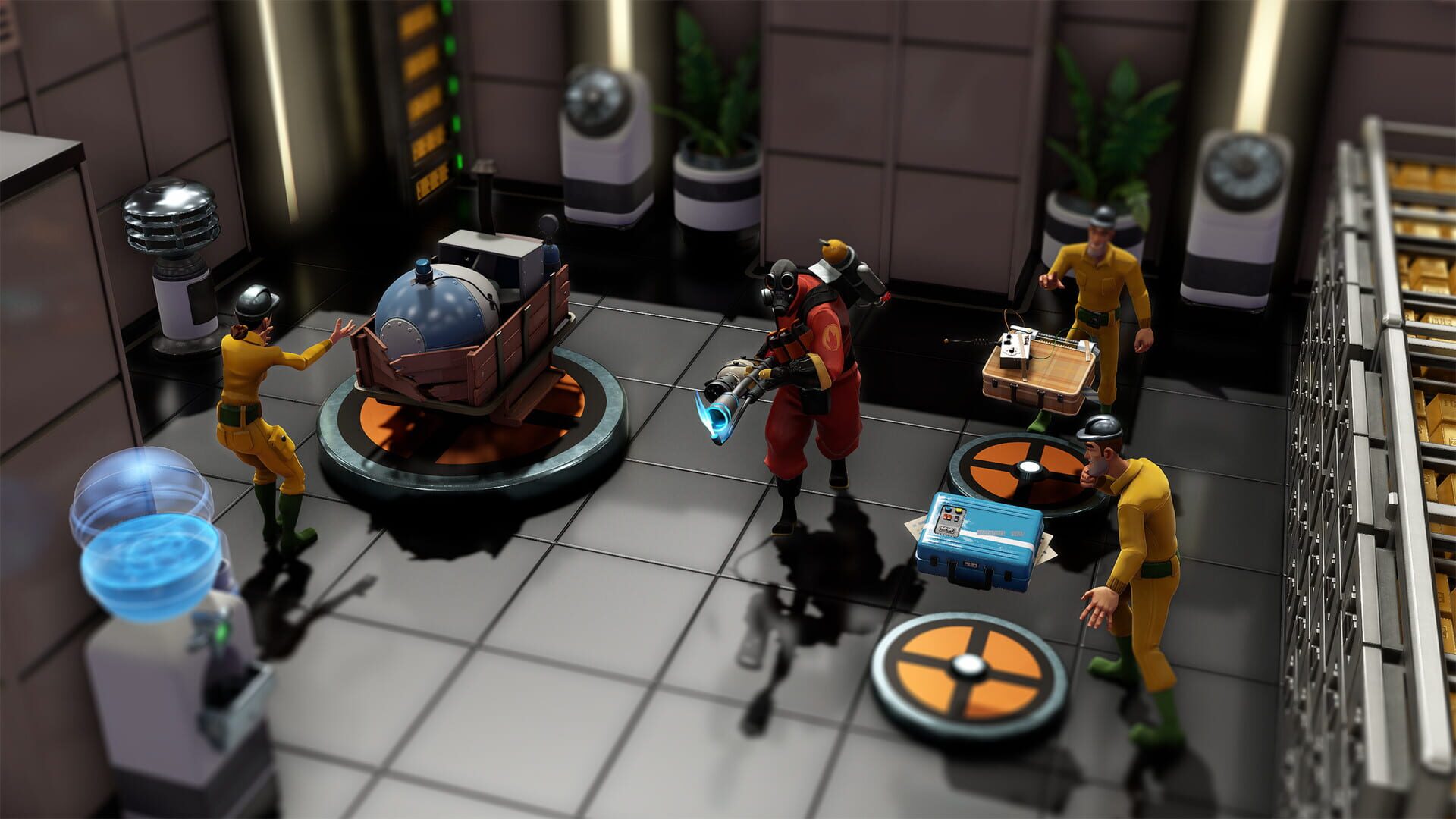 Evil Genius 2: World Domination - Team Fortress 2: Pyro Pack - Screenshot