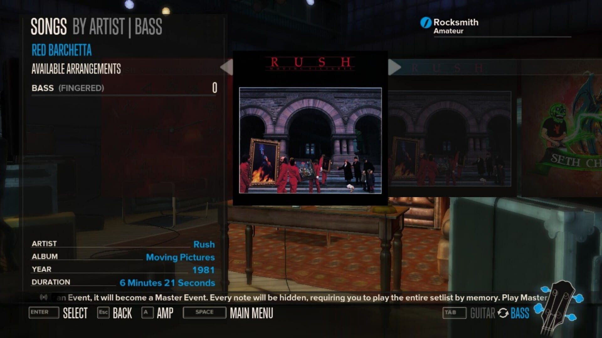 Rocksmith: Rush 5-Song Pack - Screenshot