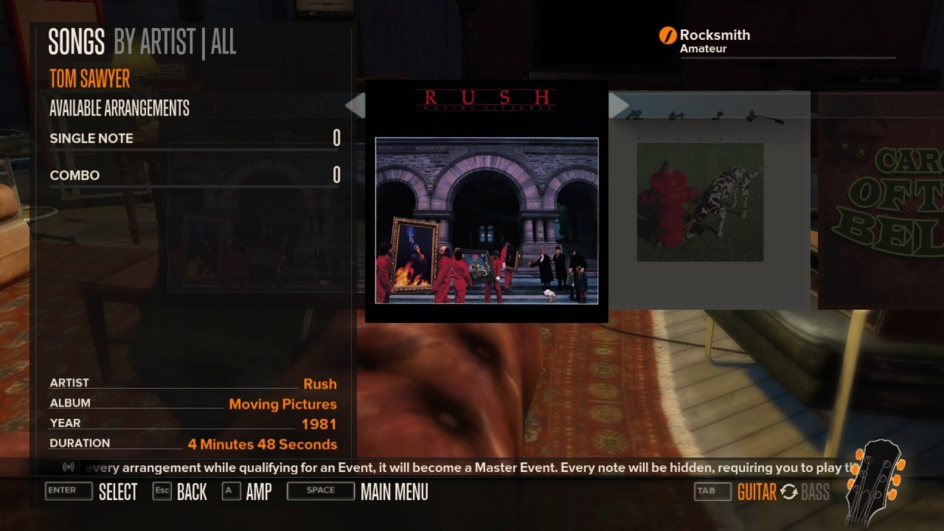 Rocksmith: Rush 5-Song Pack - Screenshot