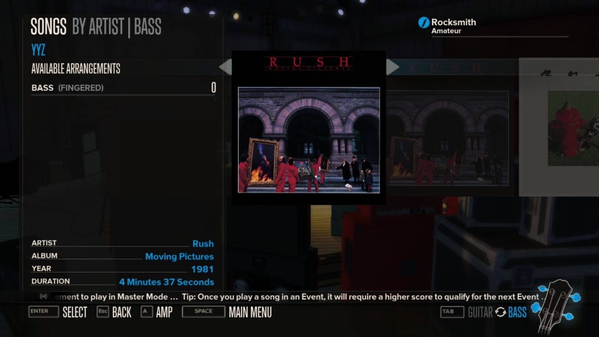 Rocksmith: Rush 5-Song Pack - Screenshot
