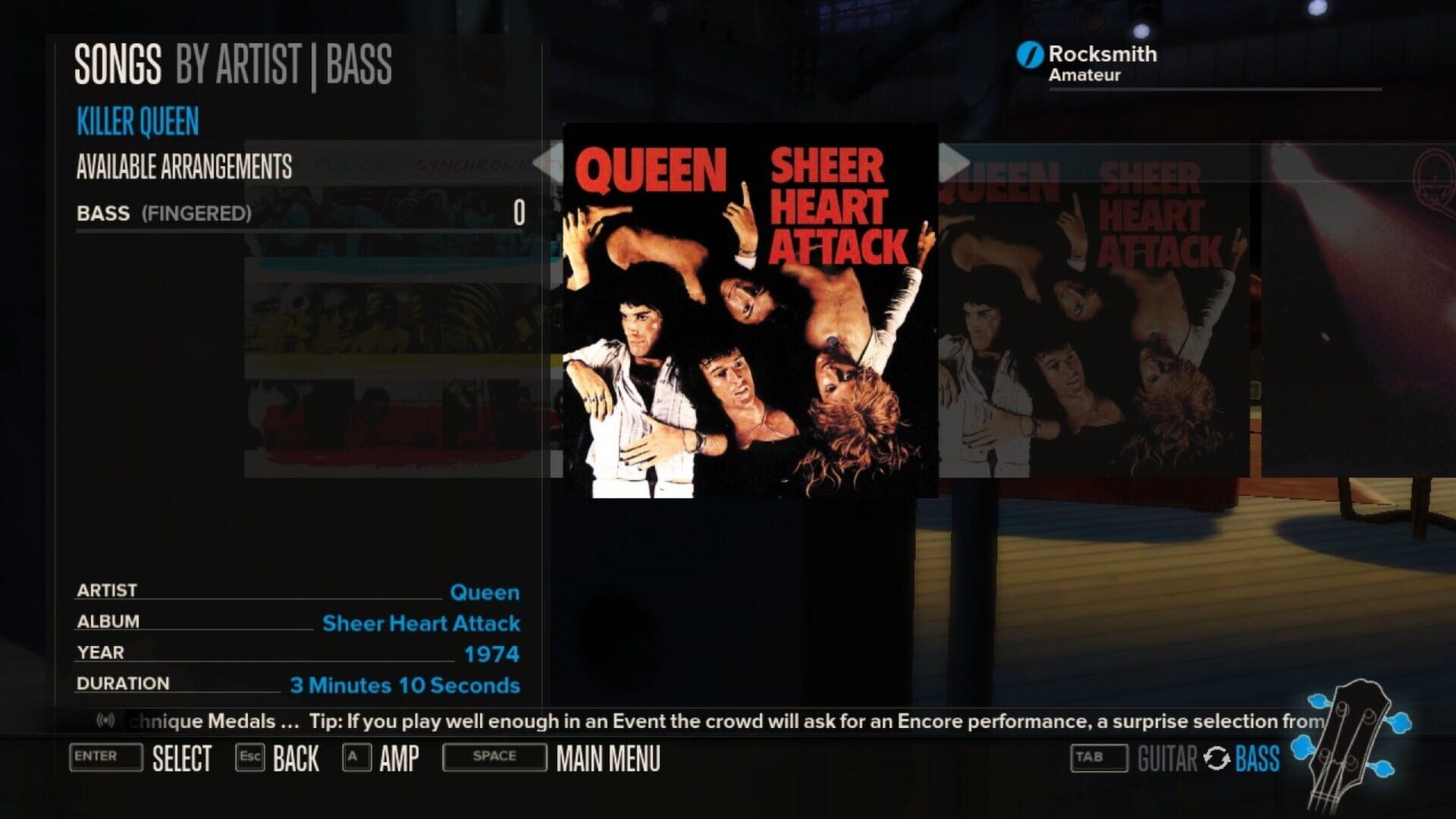 Rocksmith: Queen 5-Song Pack - Screenshot
