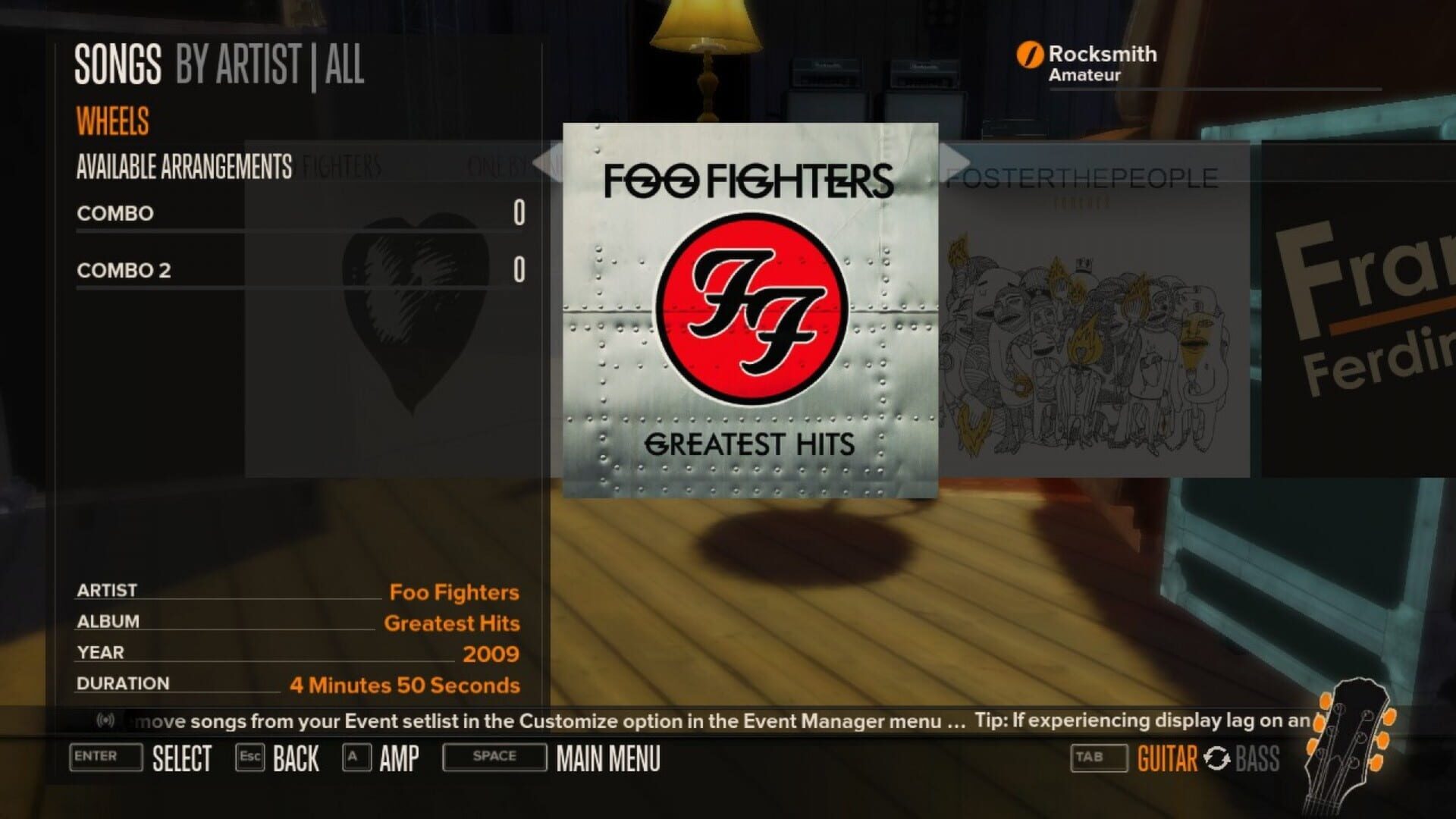 Rocksmith: Foo Fighters - Song Pack - Screenshot