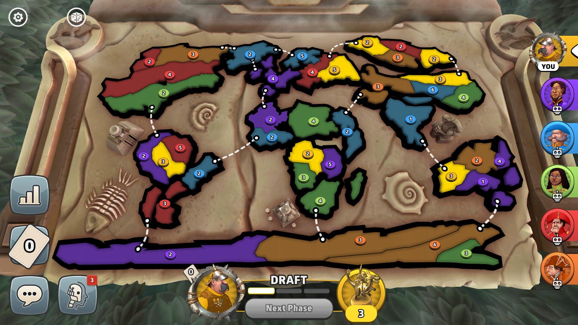 Risk: Global Domination - Dawn of the Dinos Map Pack - Screenshot