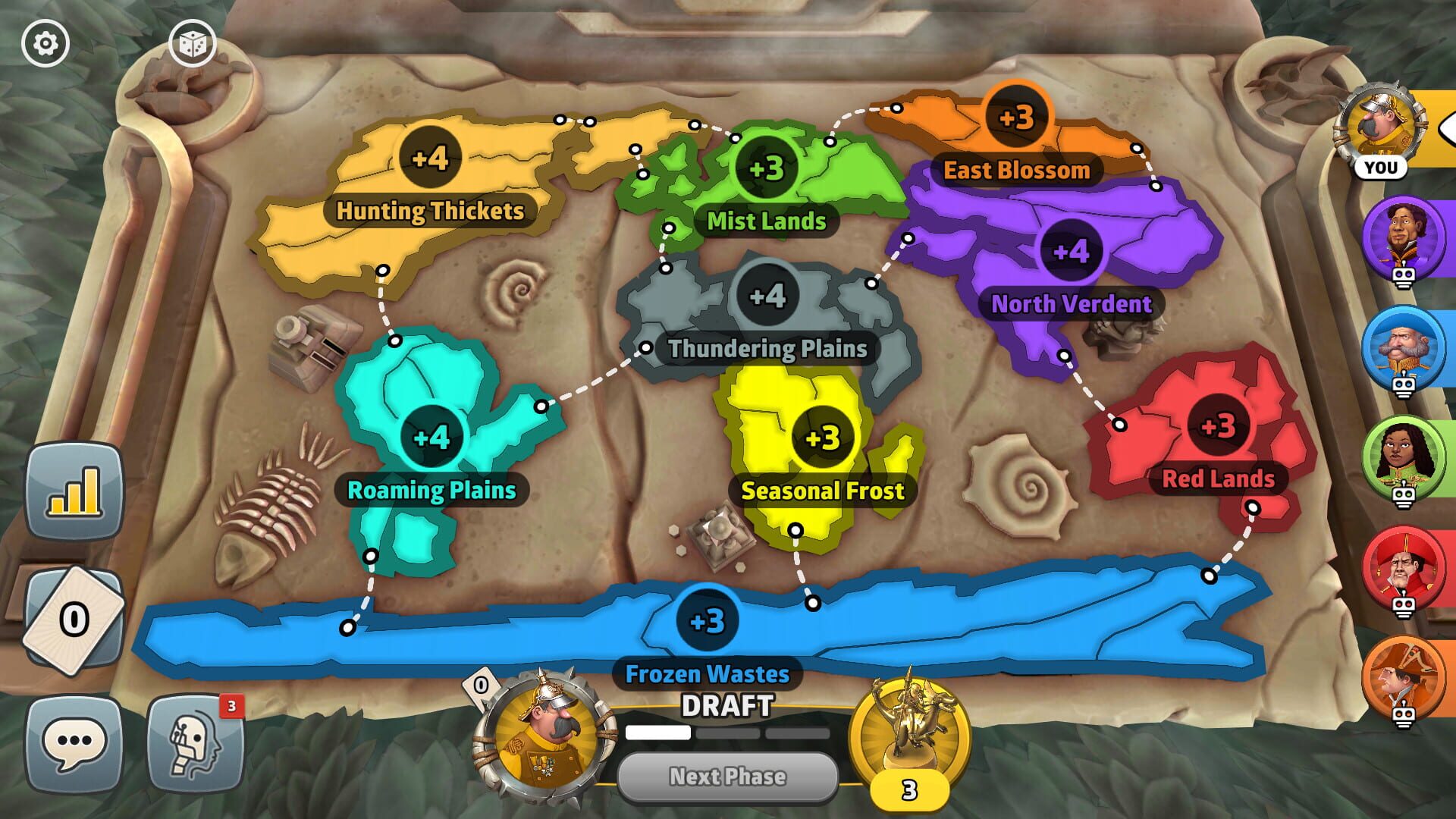 Risk: Global Domination - Dawn of the Dinos Map Pack - Screenshot