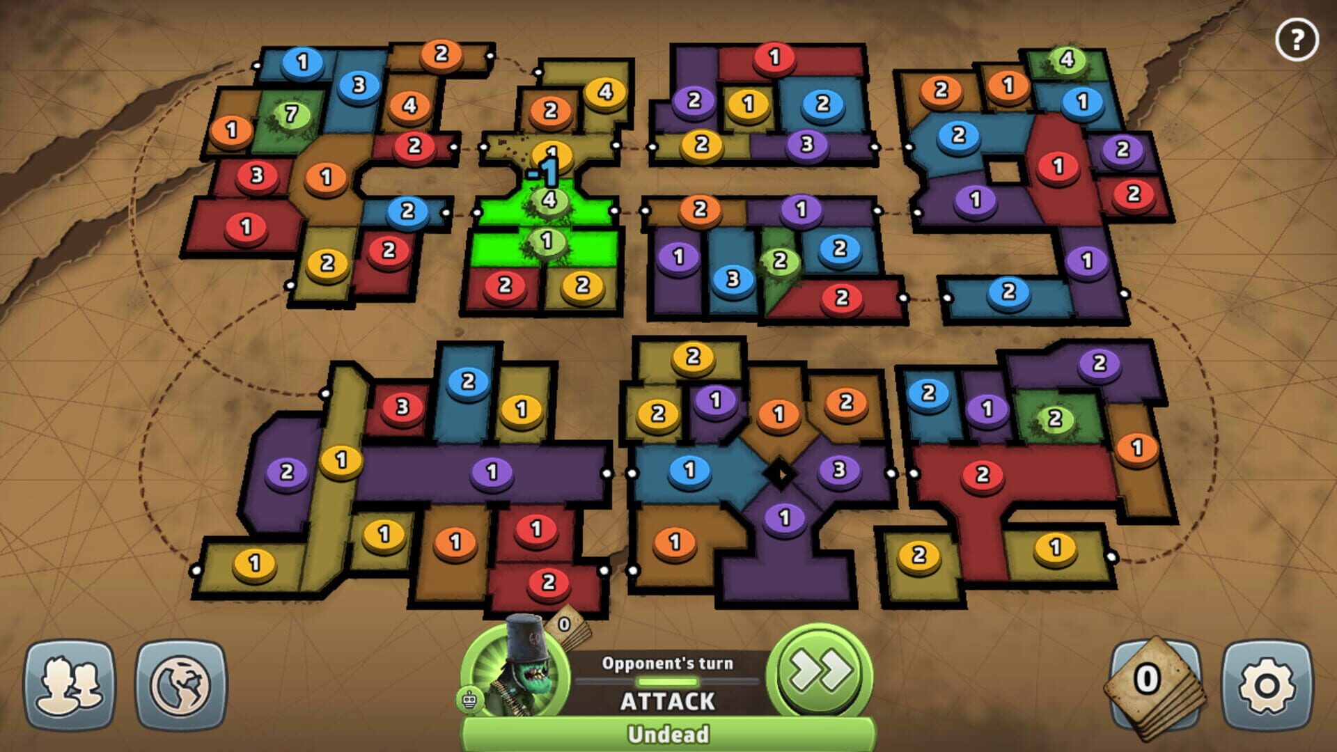 Risk: Global Domination - Zombie Pack - Screenshot