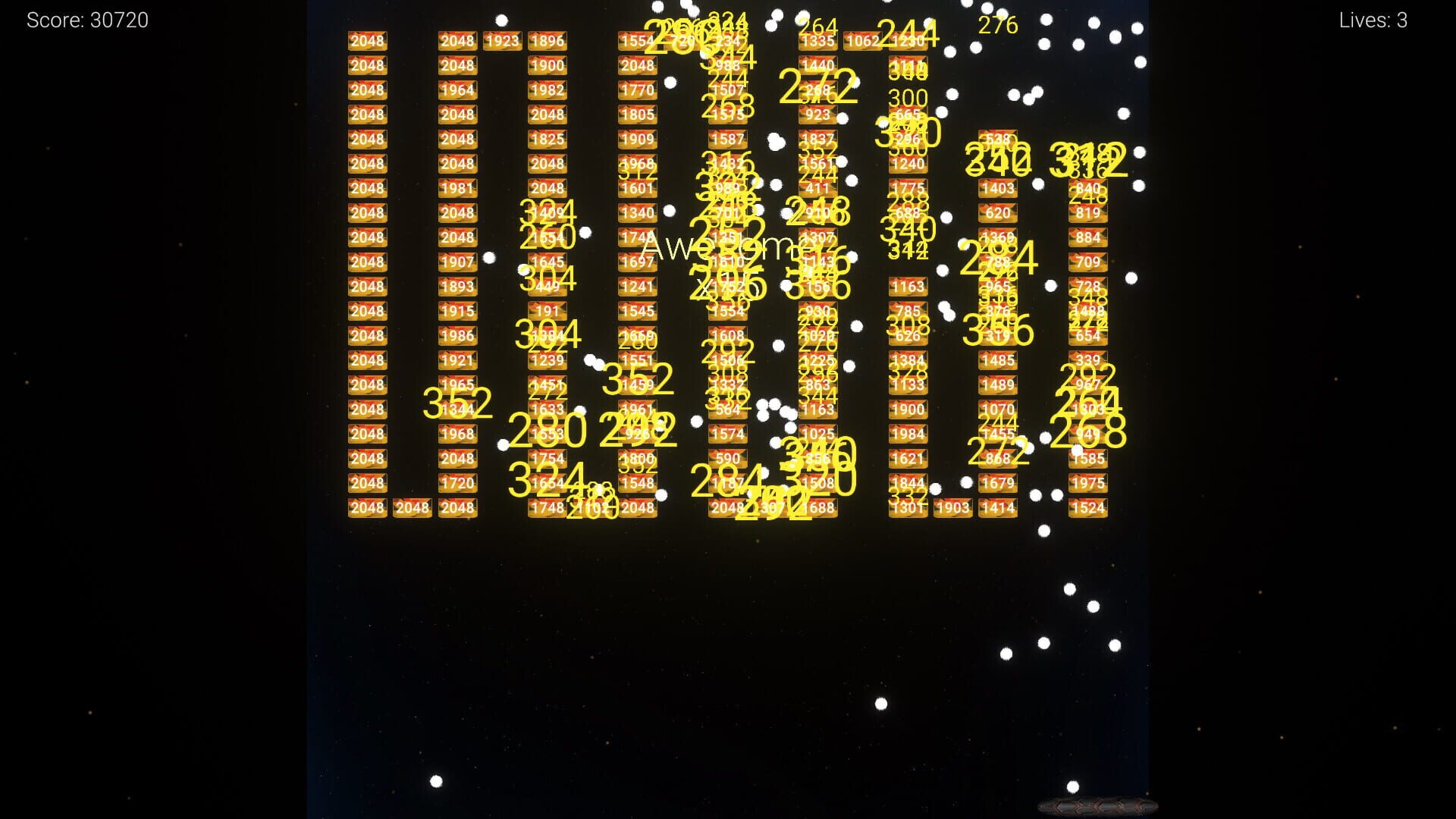 Rampage Ball 2048 - Screenshot