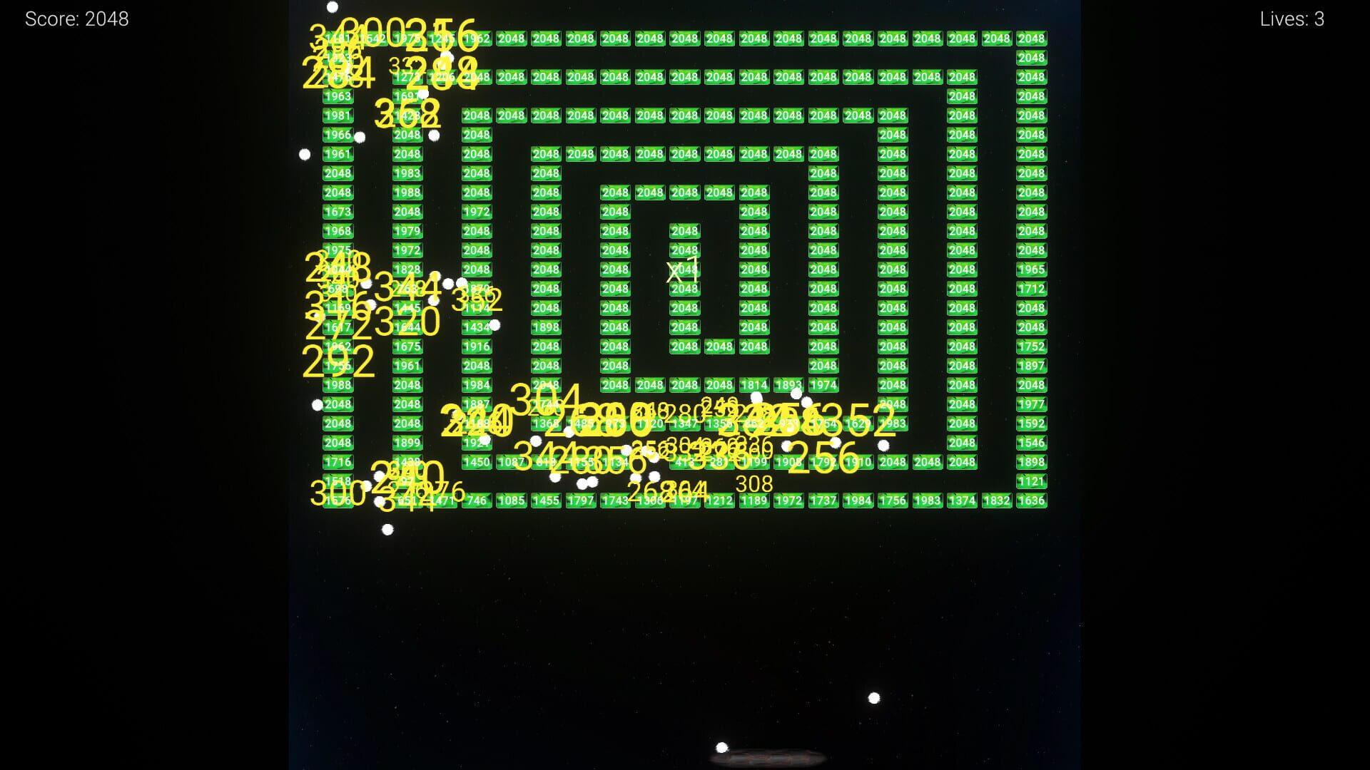 Rampage Ball 2048 - Screenshot