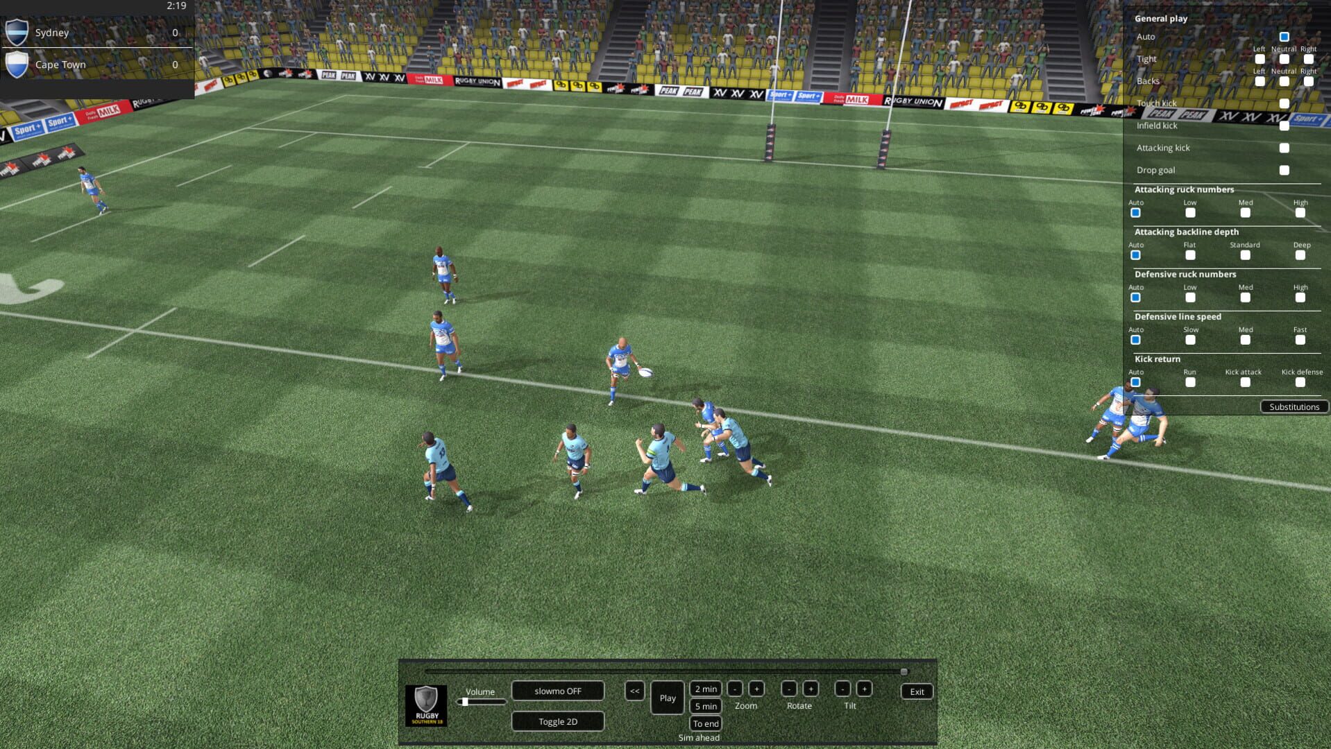 National Rugby Manager: Southern Hemisphere Rugby Pack - Screenshot