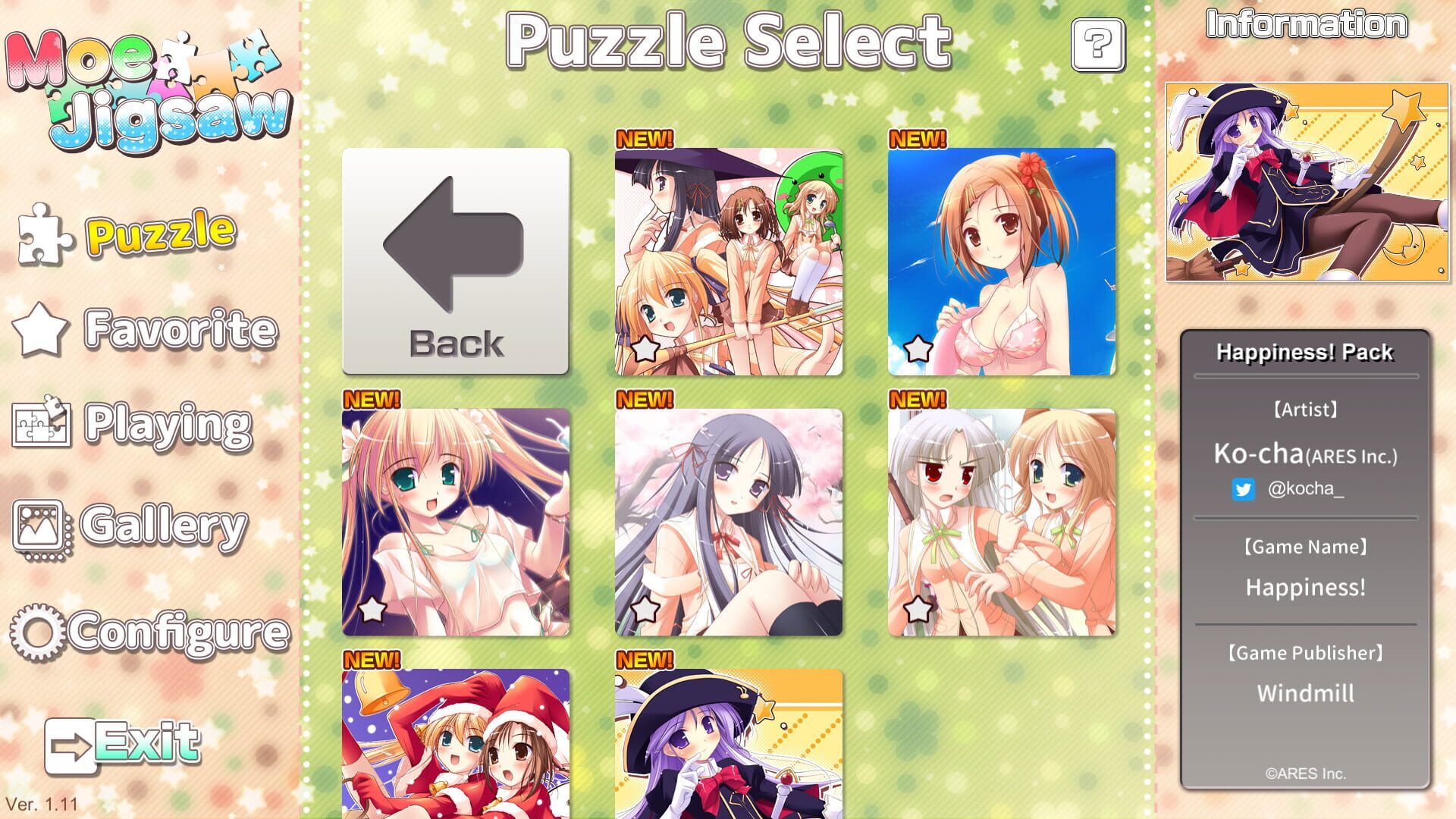 Moe Jigsaw: Happiness! Pack - Screenshot