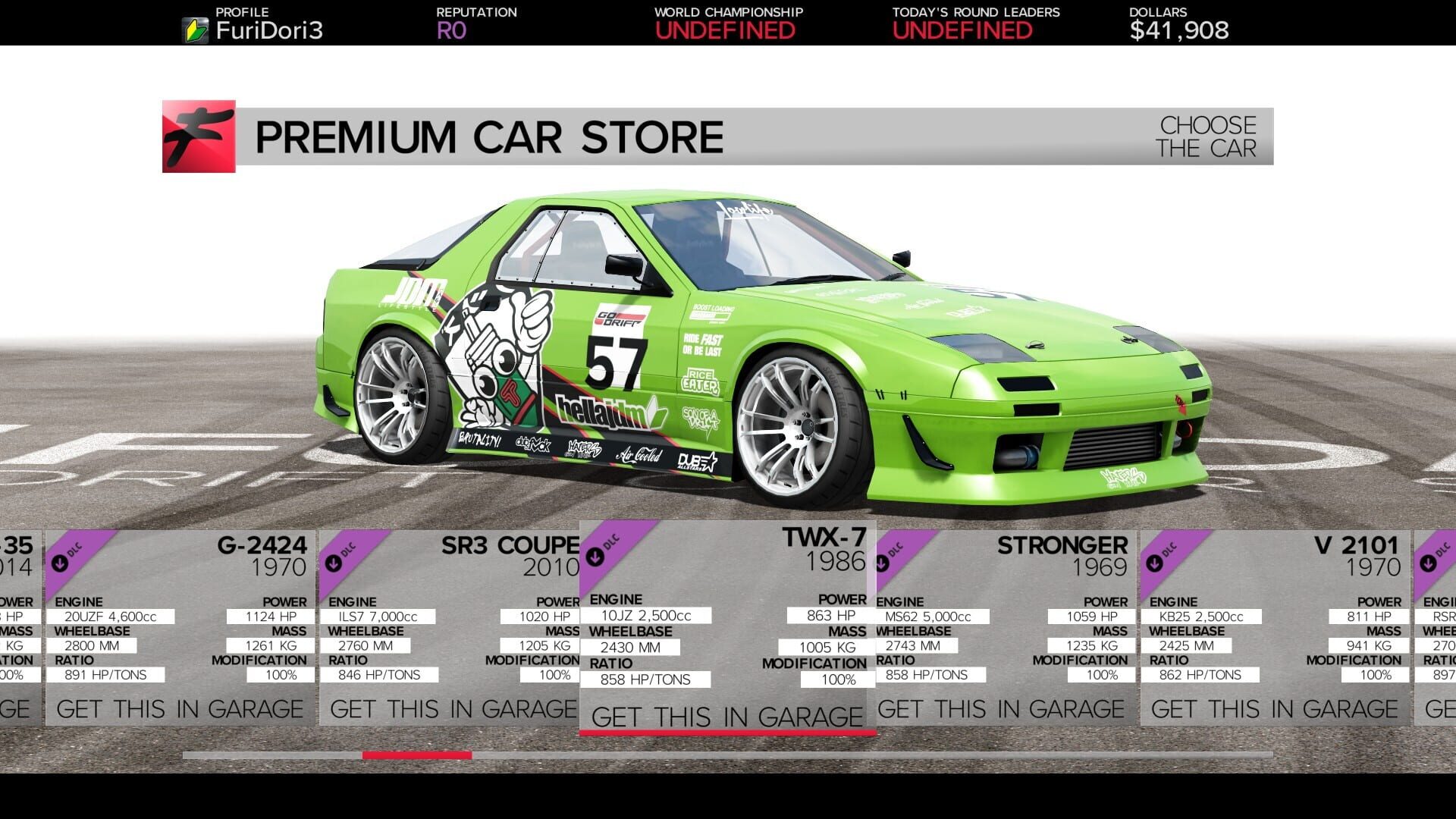Furidashi: Drift Cyber Sport - Premium Cars Pack 2 - Screenshot