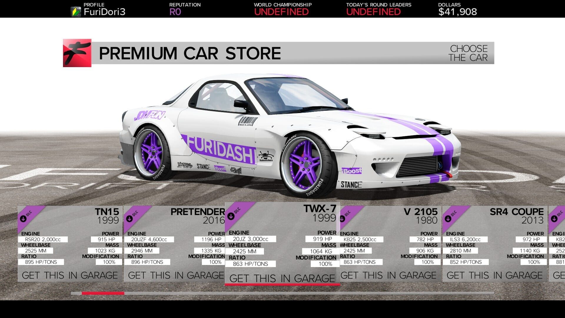 Furidashi: Drift Cyber Sport - Premium Cars Pack 1 - Screenshot
