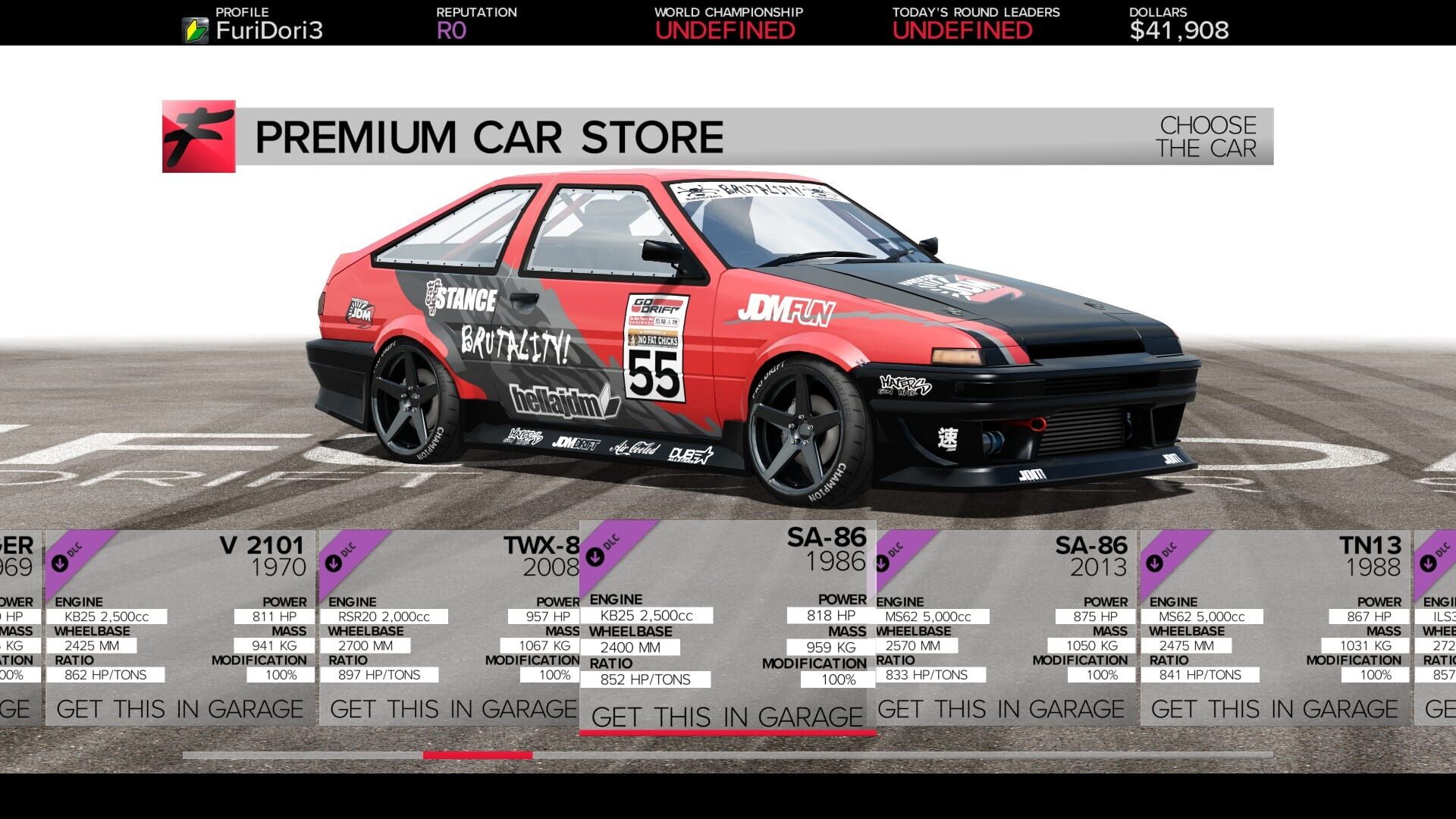 Furidashi: Drift Cyber Sport - Premium Cars Pack 2 - Screenshot