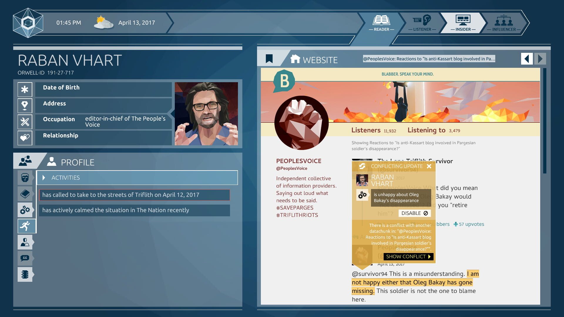 Orwell: Ignorance Is Strength - Deluxe Edition - Screenshot