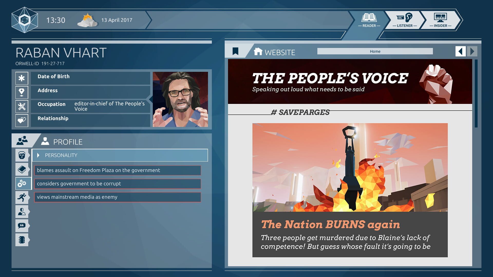 Orwell: Ignorance Is Strength - Deluxe Edition - Screenshot