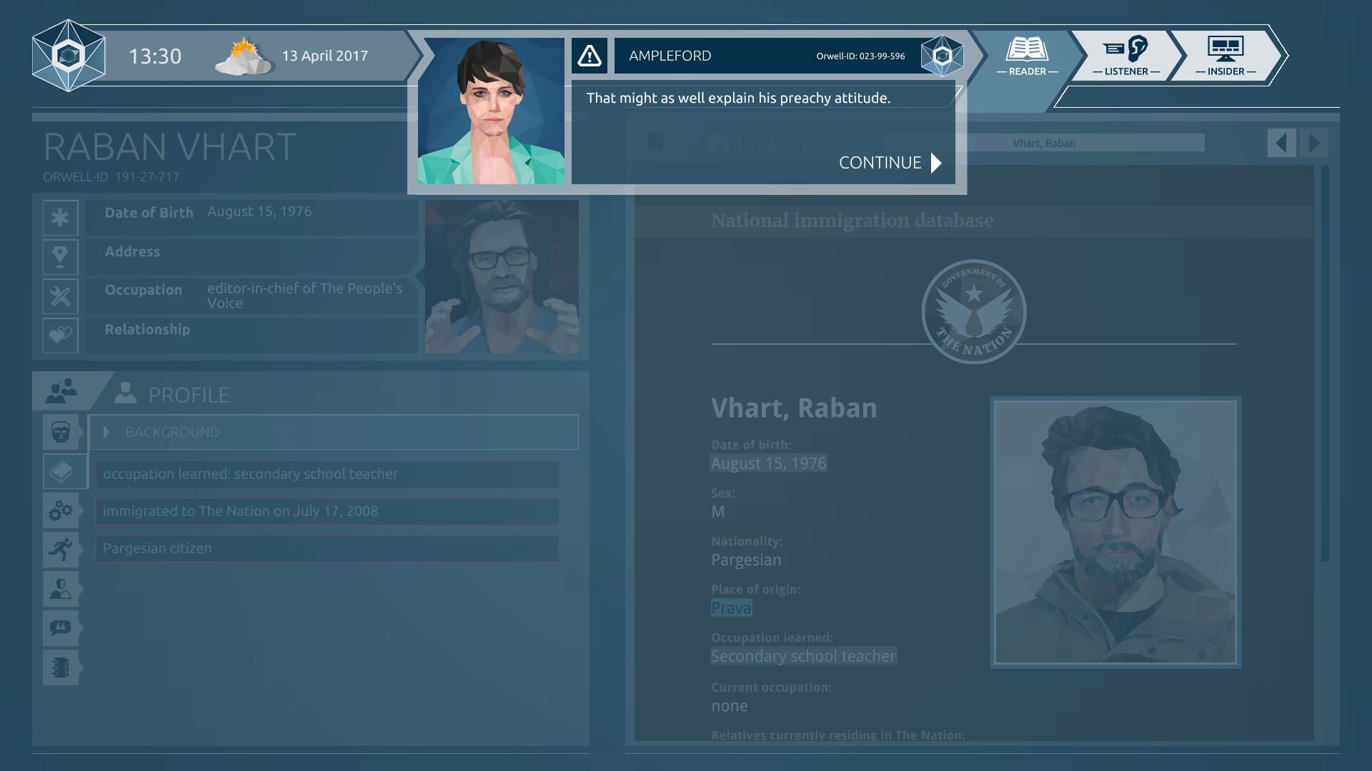 Orwell: Ignorance Is Strength - Deluxe Edition - Screenshot
