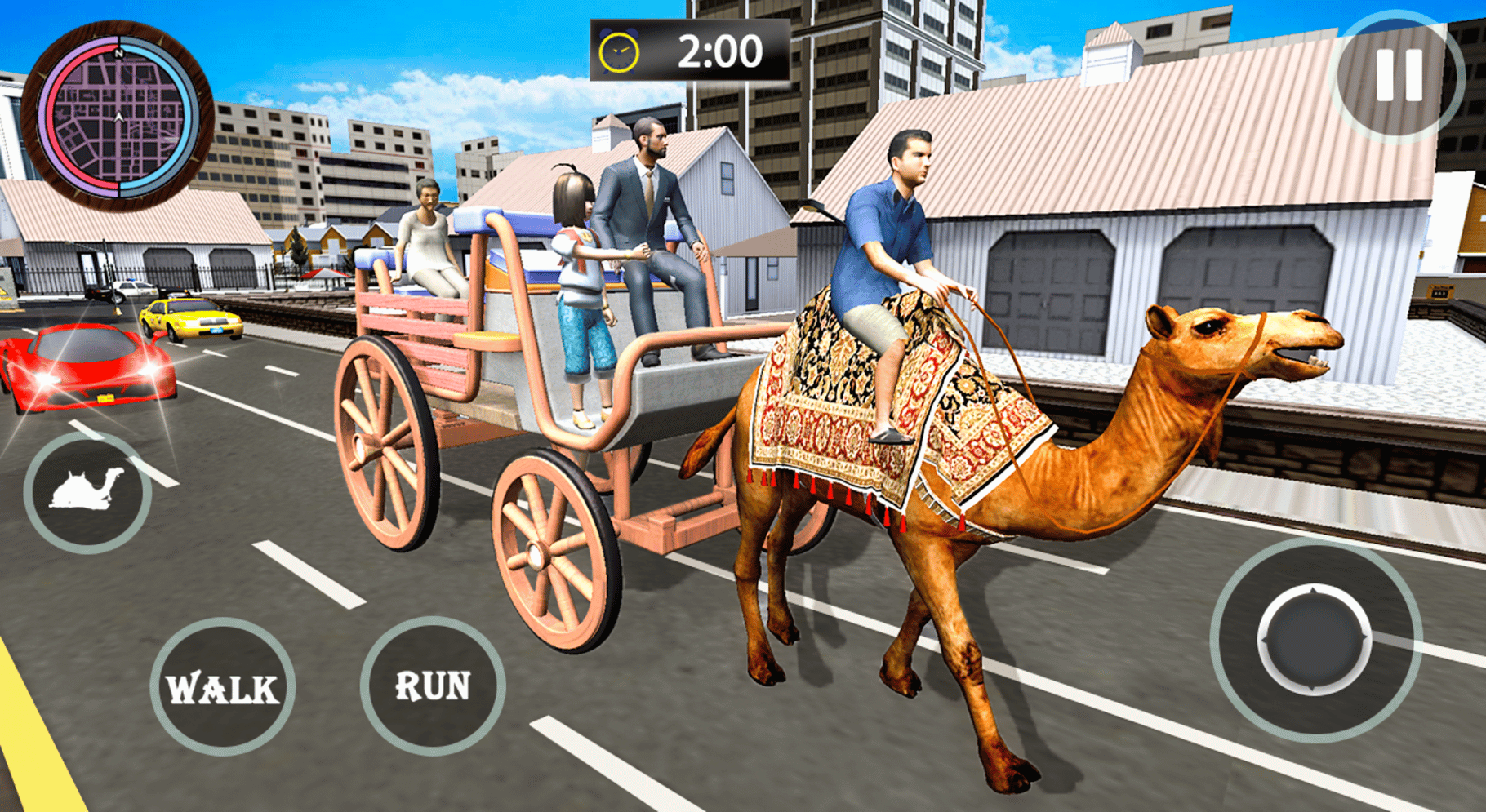 Passenger Camel Taxi Driving screenshot