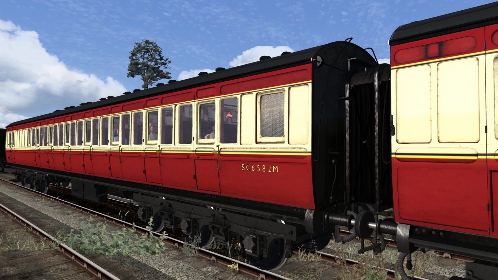 TS Marketplace: Caledonian Railway 65ft Grampian BR Crimson & Cream Coach Pack Add-On - Screenshot