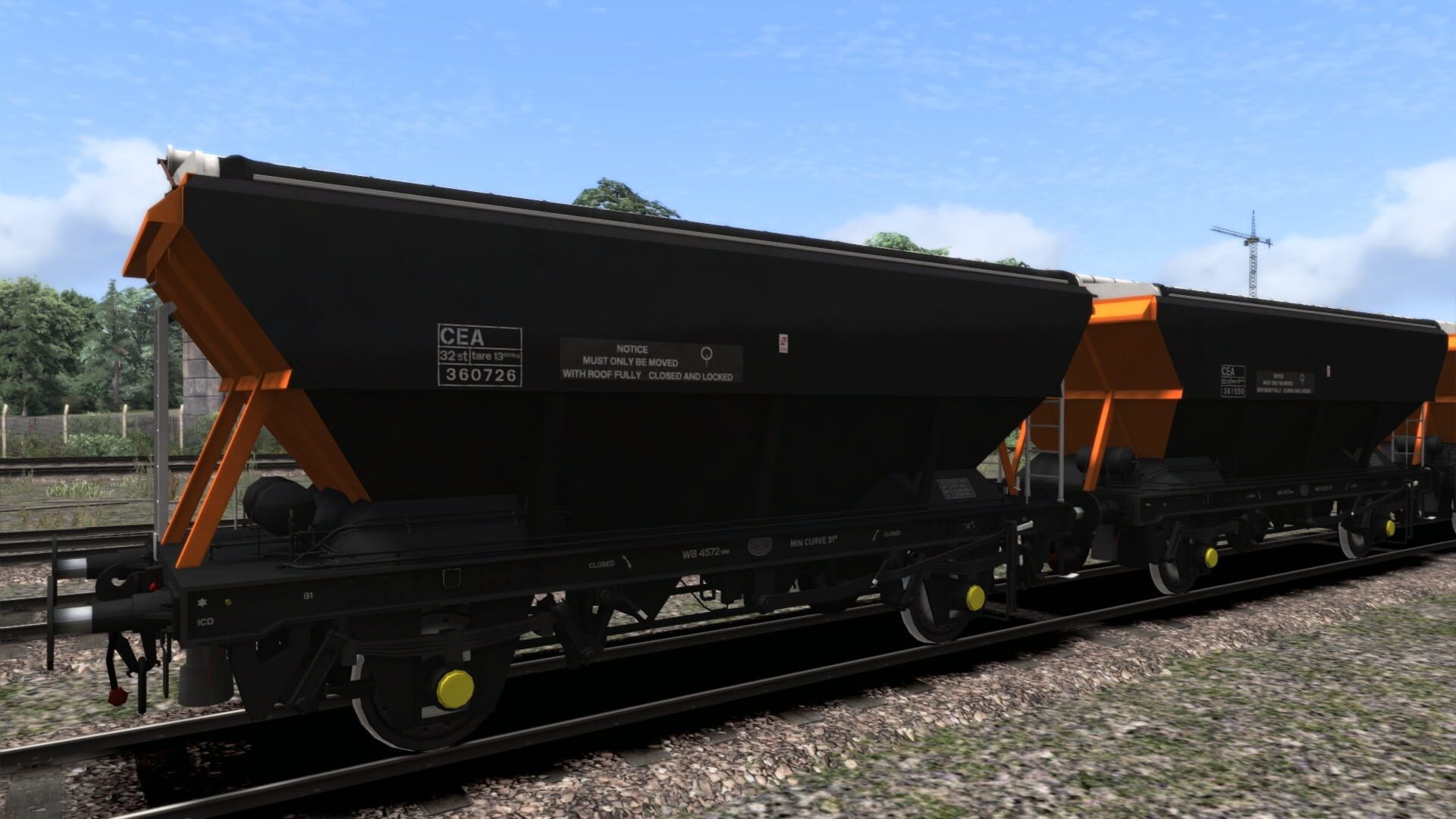 TS Marketplace: Loadhaul CEA Covered Hopper Wagon Pack - Screenshot
