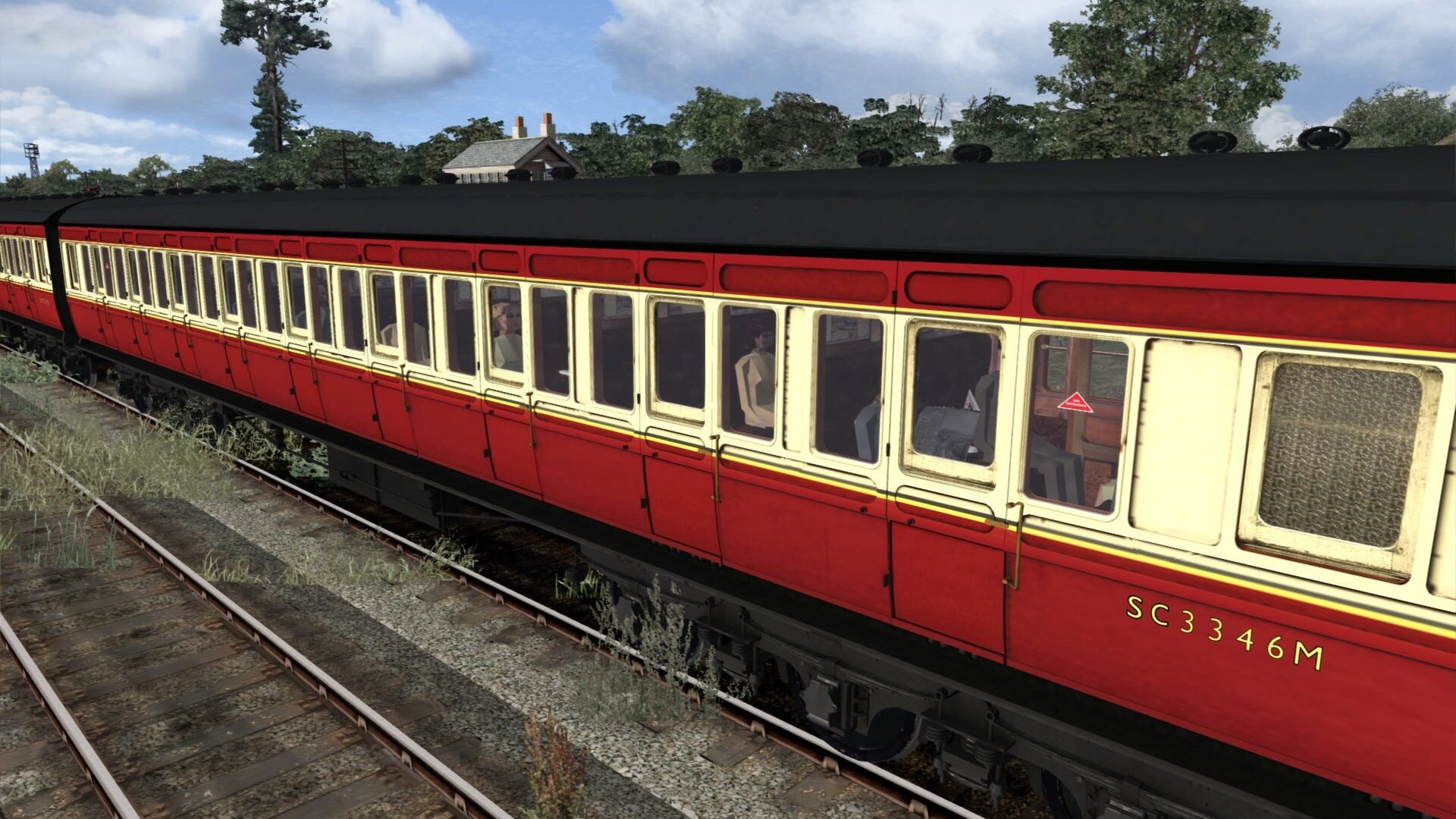 TS Marketplace: Caledonian Railway 65ft Grampian BR Crimson & Cream Coach Pack Add-On - Screenshot