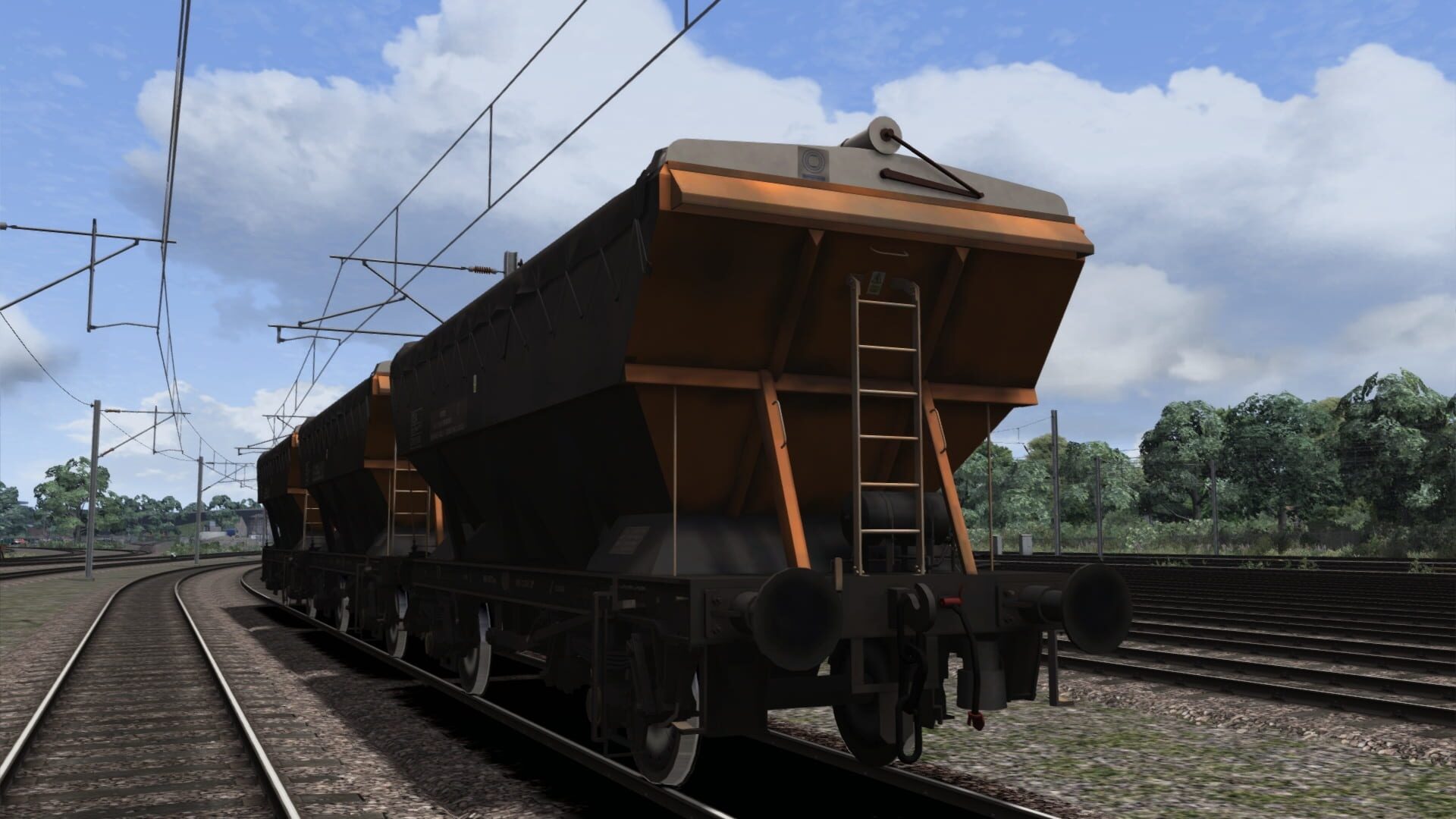TS Marketplace: Loadhaul CEA Covered Hopper Wagon Pack - Screenshot