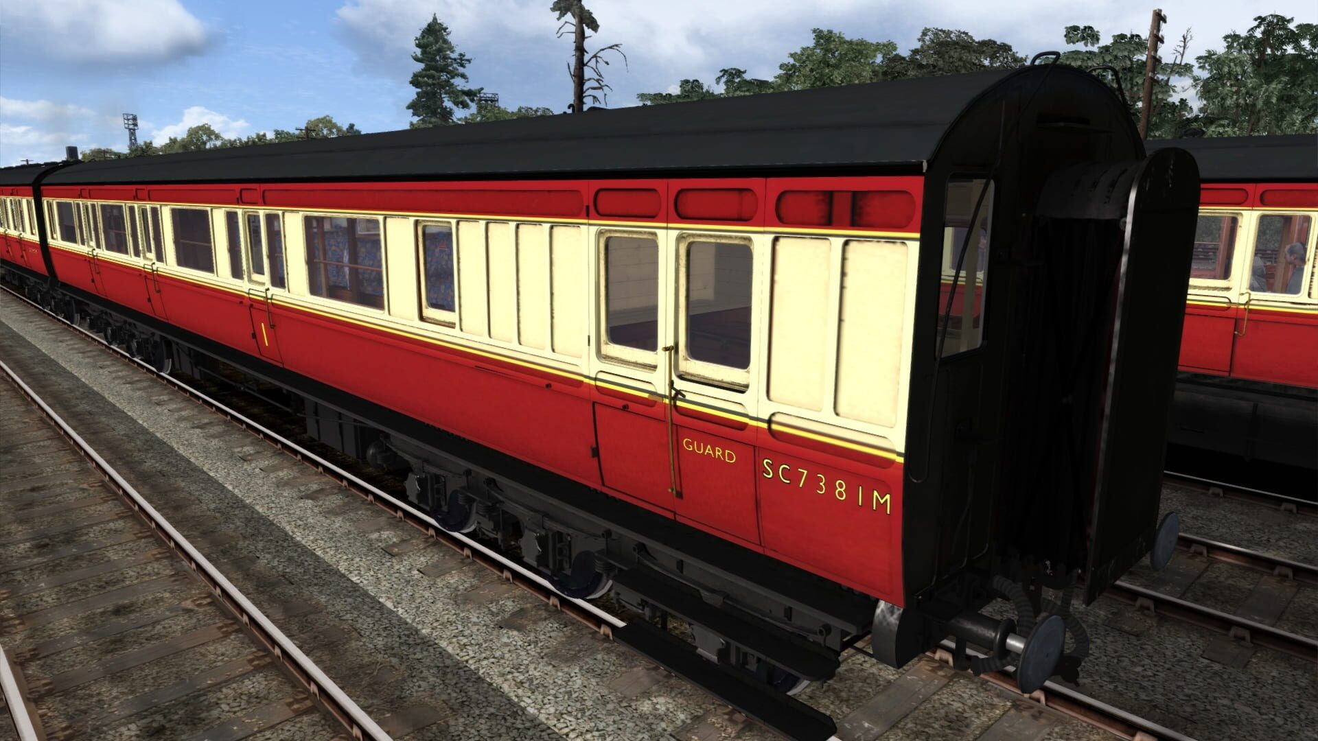 TS Marketplace: Caledonian Railway 65ft Grampian BR Crimson & Cream Coach Pack Add-On - Screenshot
