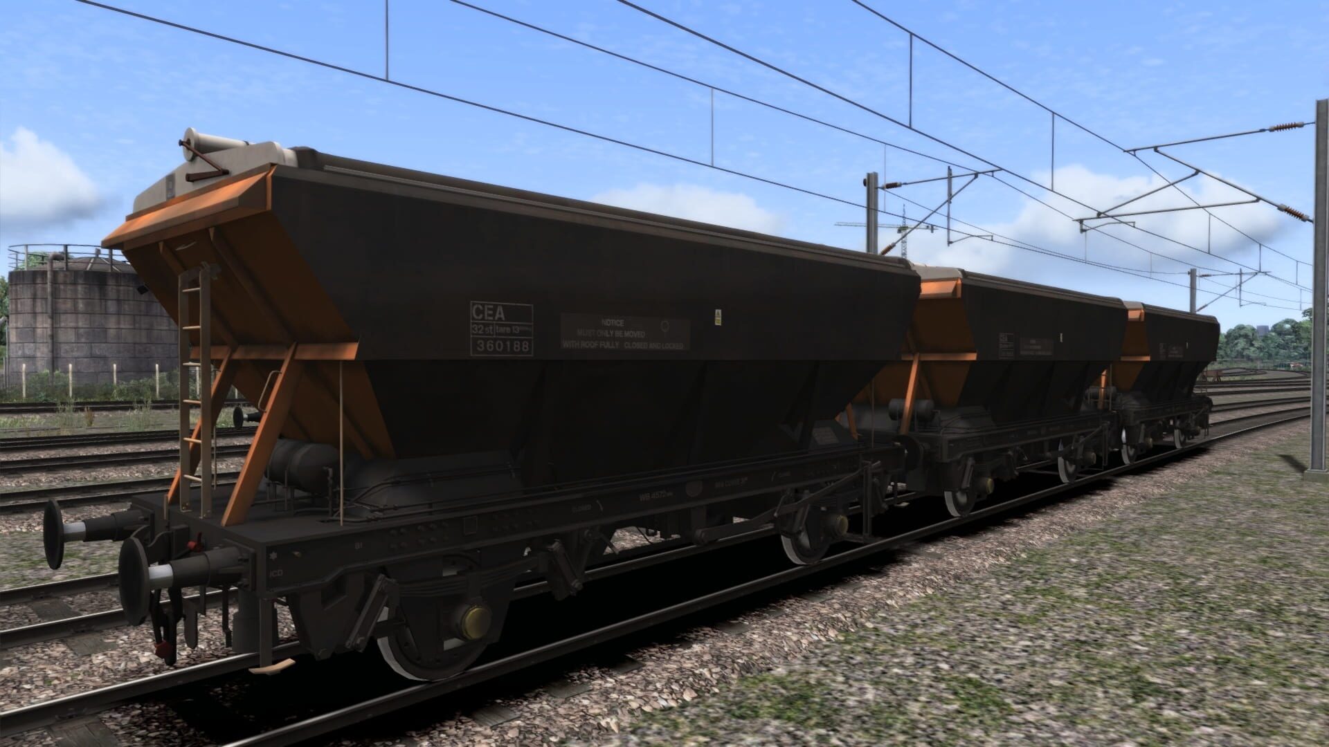 TS Marketplace: Loadhaul CEA Covered Hopper Wagon Pack - Screenshot