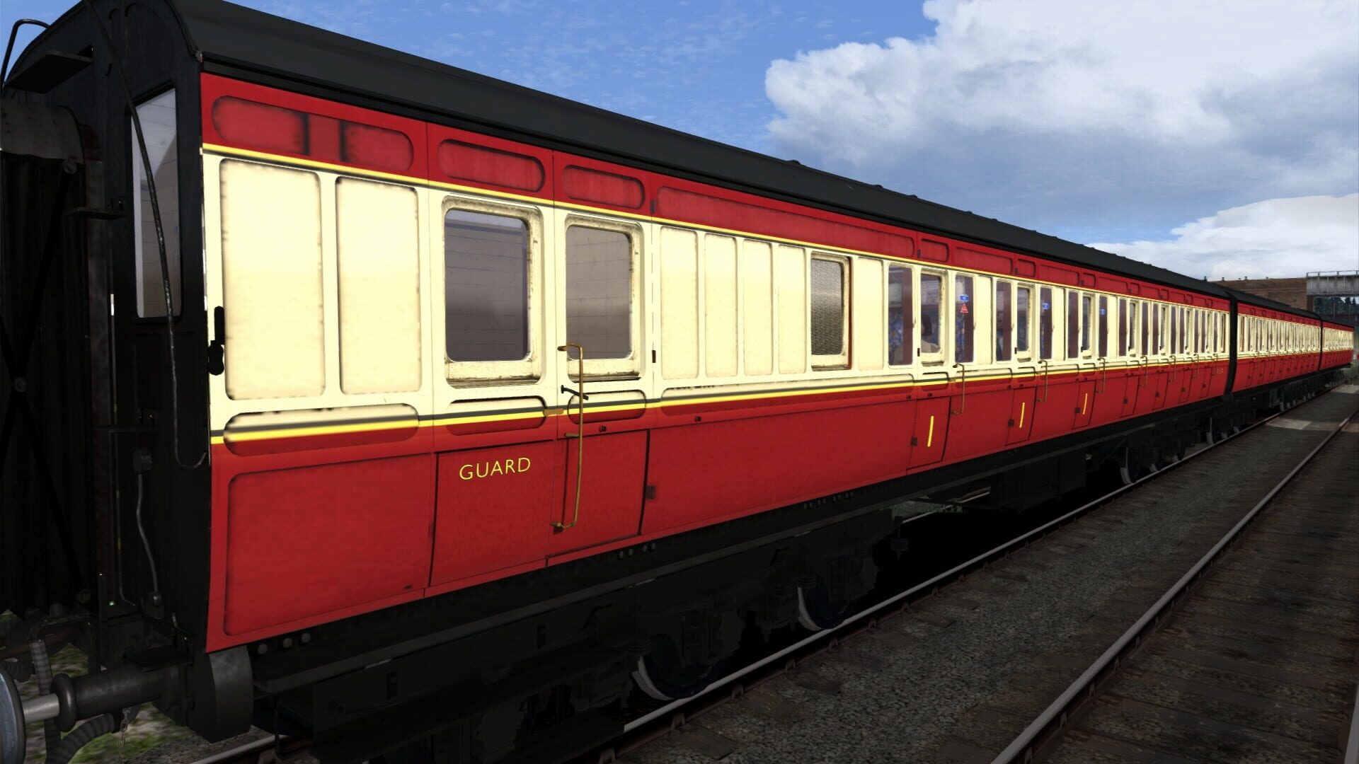TS Marketplace: Caledonian Railway 65ft Grampian BR Crimson & Cream Coach Pack Add-On - Screenshot