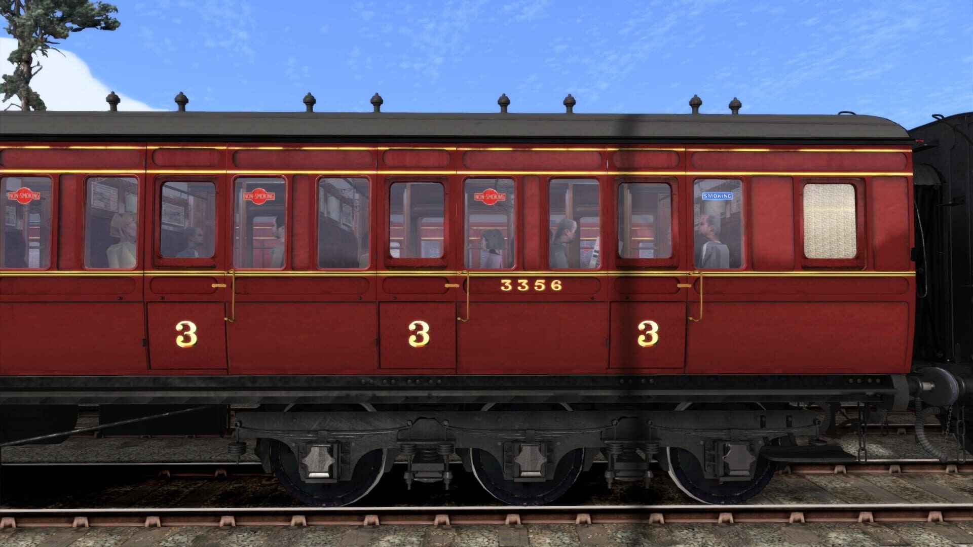 TS Marketplace: Caledonian Railway 65ft Grampian LMS Period 3 Coach Pack - Screenshot