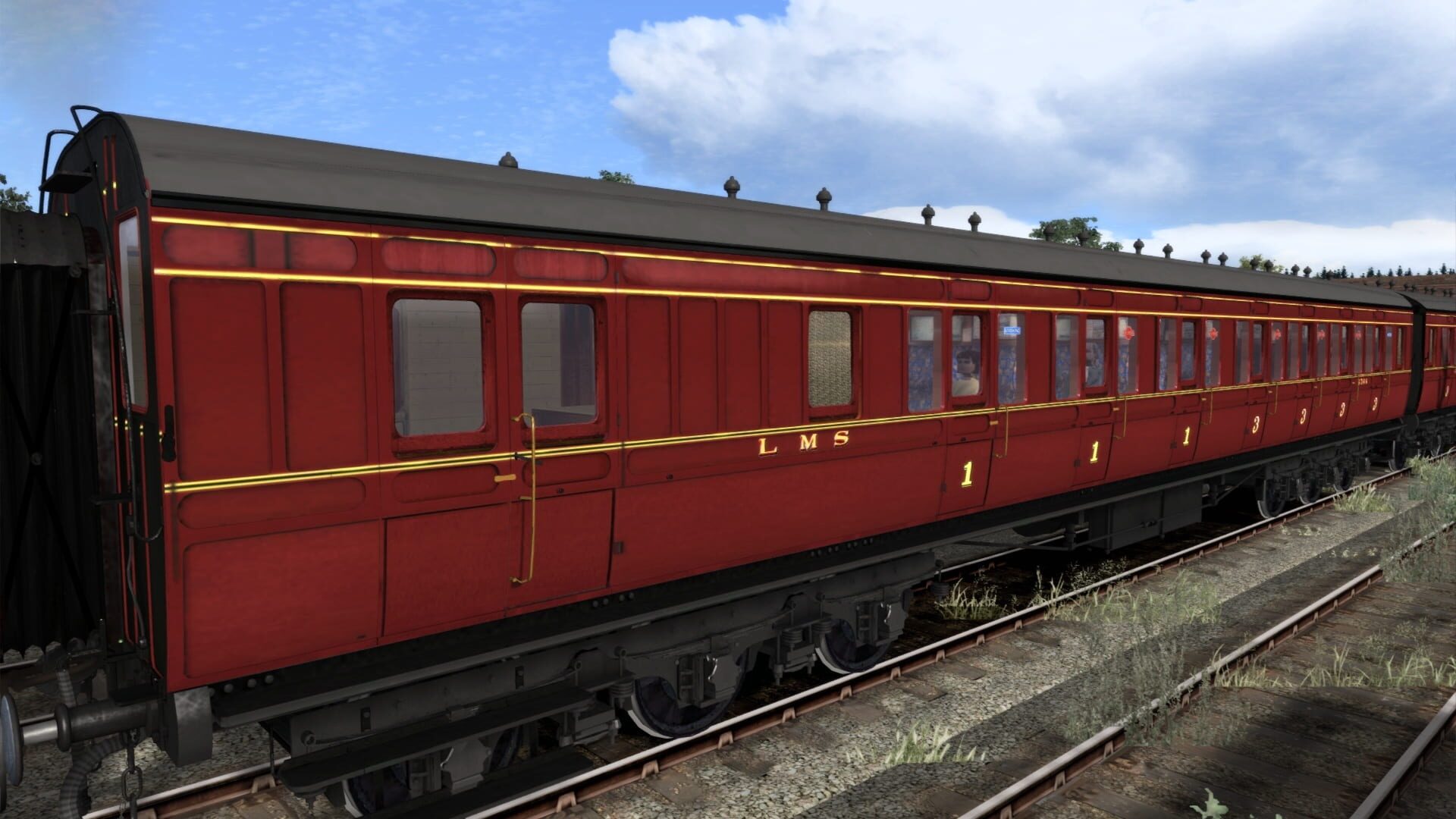 TS Marketplace: Caledonian Railway 65ft Grampian LMS Period 3 Coach Pack - Screenshot