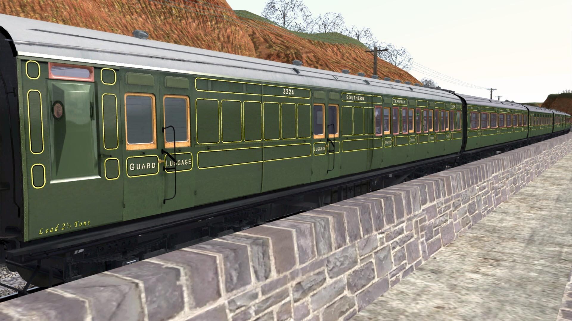 TS Marketplace: Maunsell 59ft Low Window Corridor Coach Pack Southern Olive Green - Screenshot