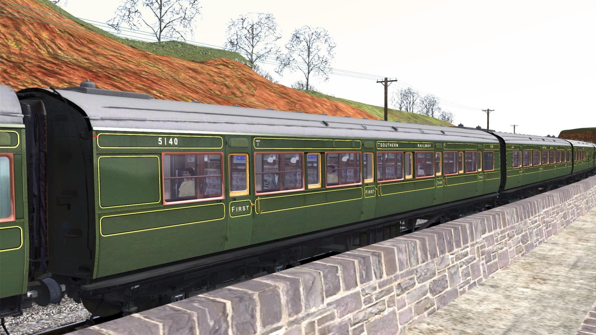 TS Marketplace: Maunsell 59ft Low Window Corridor Coach Pack Southern Olive Green - Screenshot