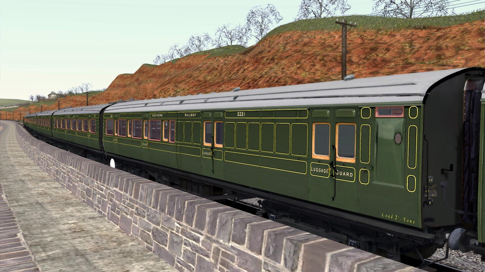 TS Marketplace: Maunsell 59ft Low Window Corridor Coach Pack Southern Olive Green - Screenshot