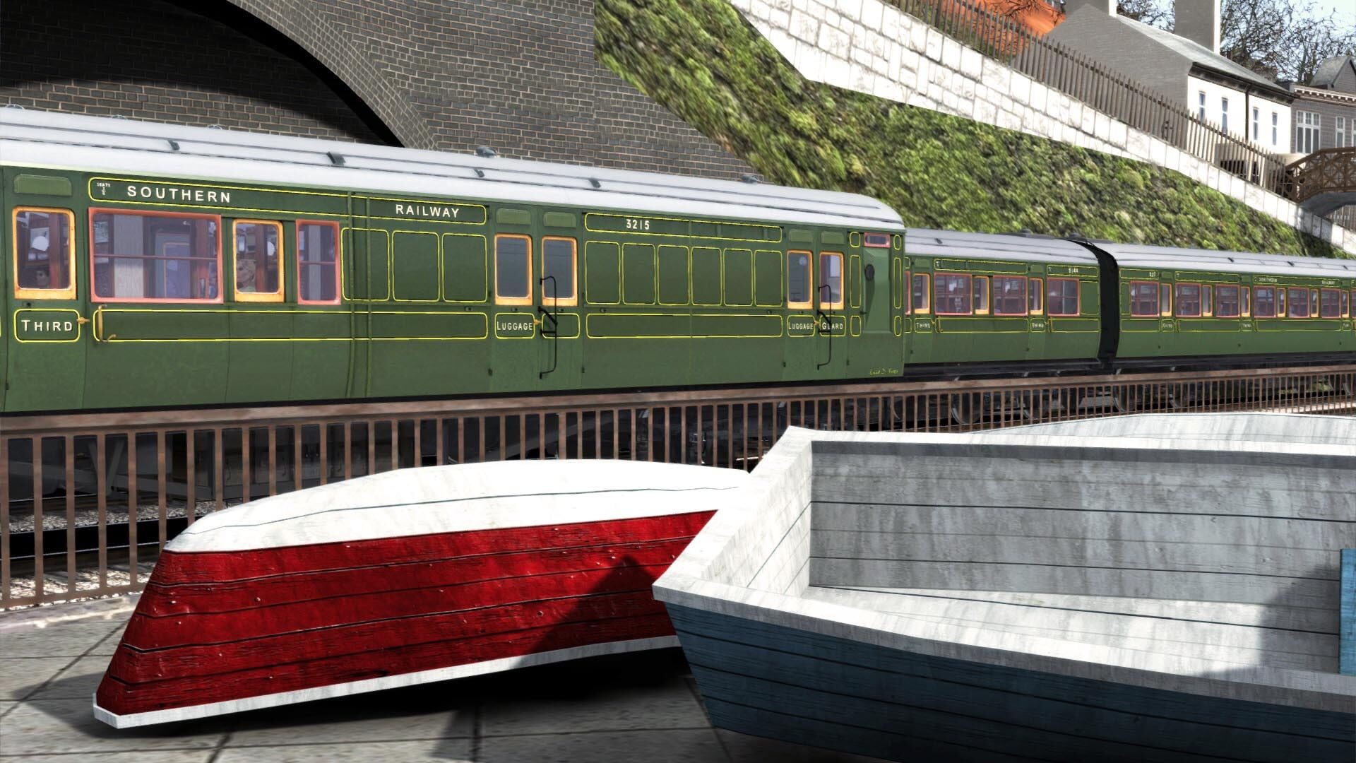 TS Marketplace: Maunsell 59ft Low Window Corridor Coach Pack Southern Olive Green - Screenshot