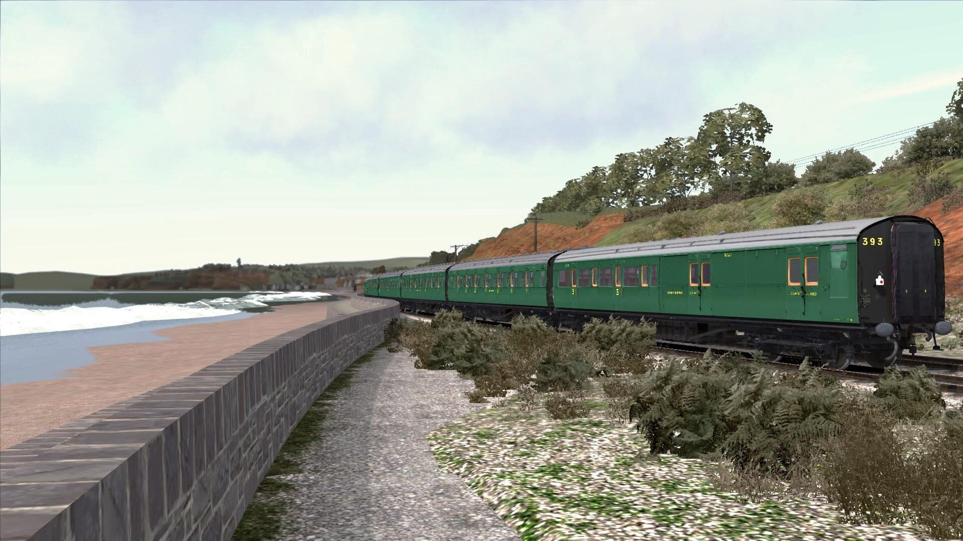 TS Marketplace: Maunsell 59ft Low Window Corridor Coach Pack Southern Malachite Green - Screenshot