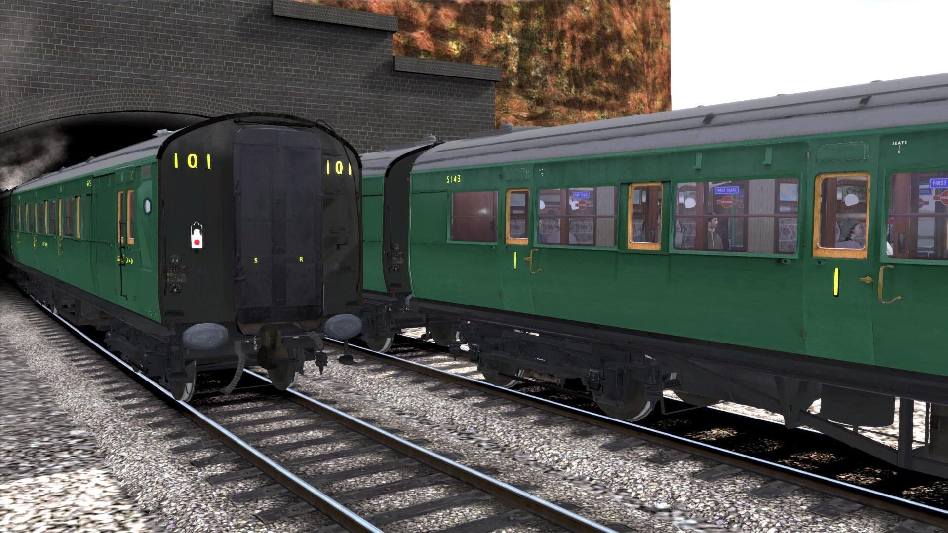 TS Marketplace: Maunsell 59ft Low Window Corridor Coach Pack Southern Malachite Green - Screenshot