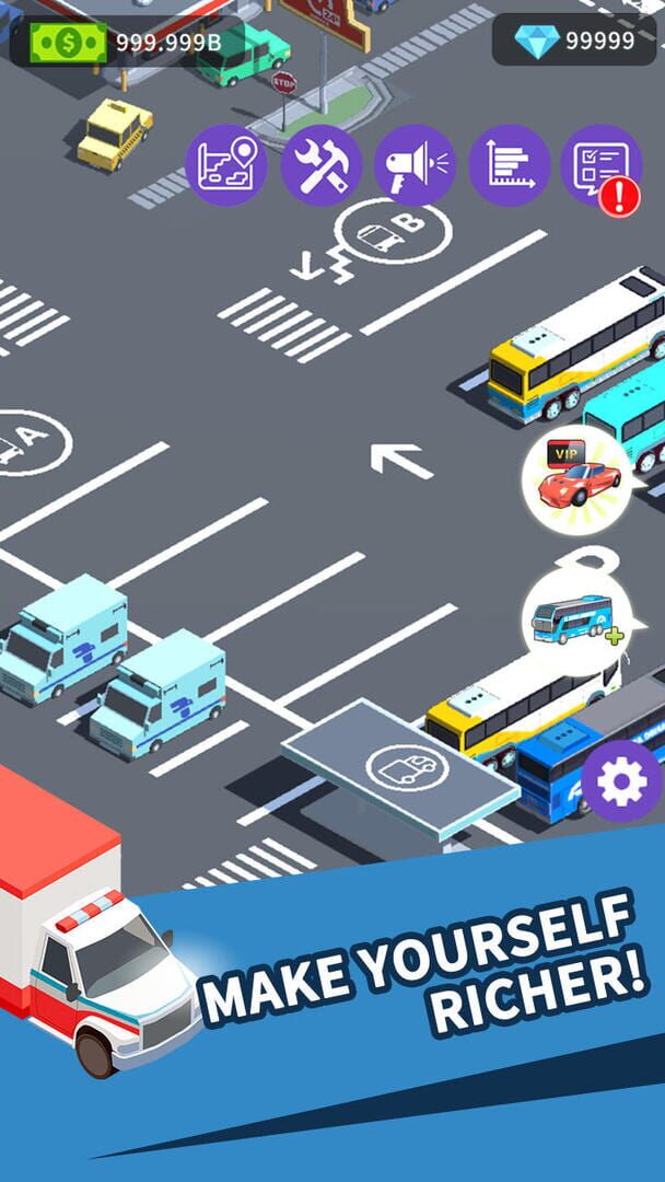 Idle Traffic Tycoon Game - Screenshot
