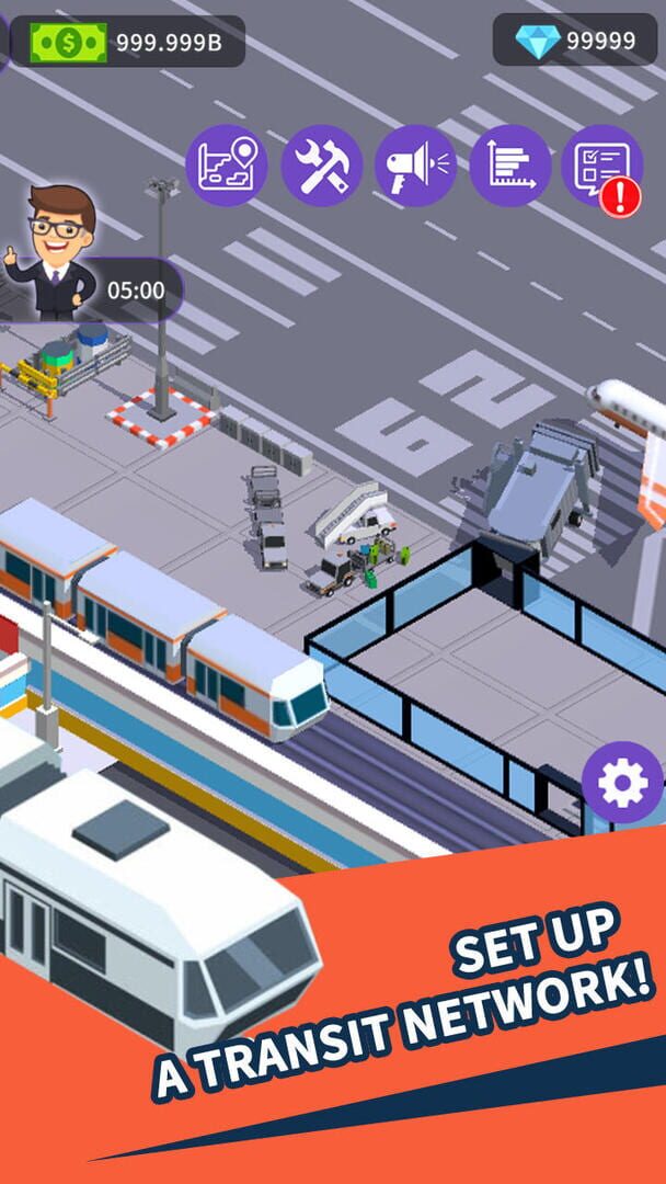 Idle Traffic Tycoon Game - Screenshot