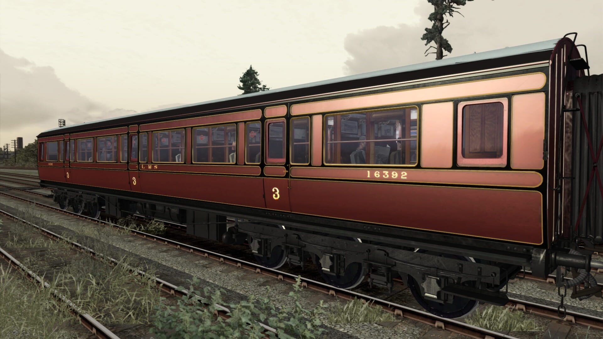 TS Marketplace: Caledonian Railway 65ft Grampian LMS Period 1 Coach Pack - Screenshot