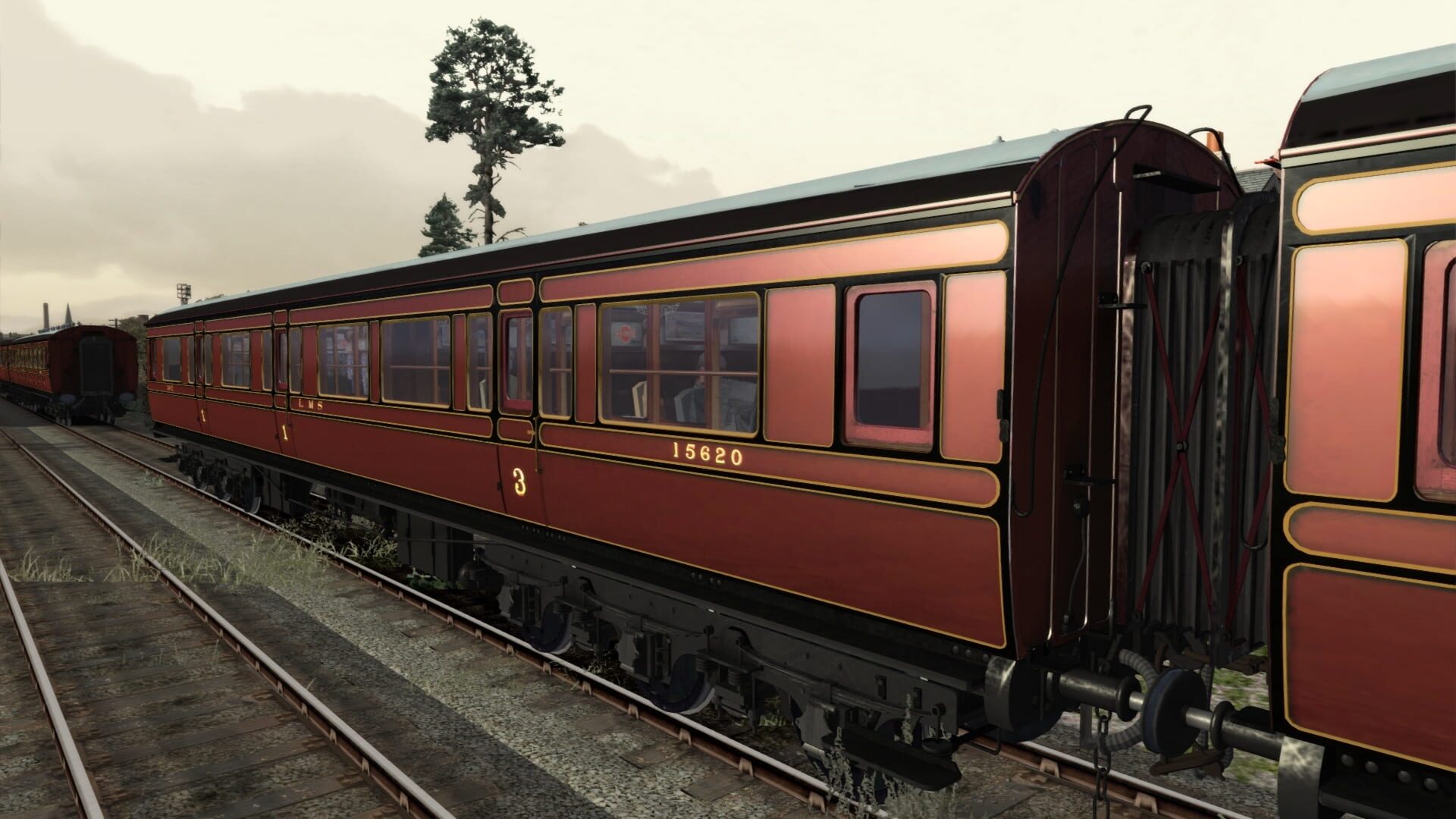 TS Marketplace: Caledonian Railway 65ft Grampian LMS Period 1 Coach Pack - Screenshot